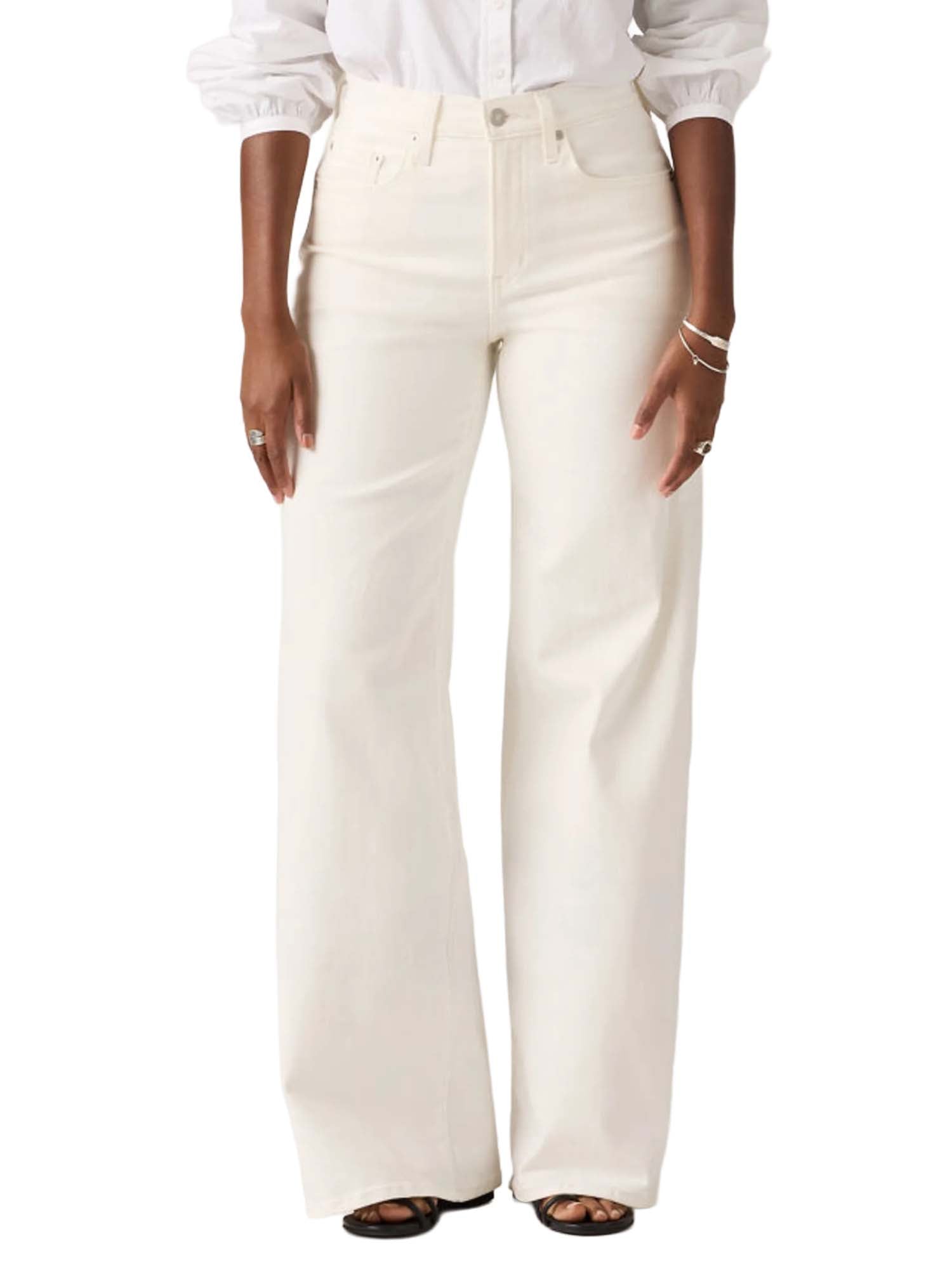 Levi's® Jeans 728 a vita alta con gamba ampia Bianco