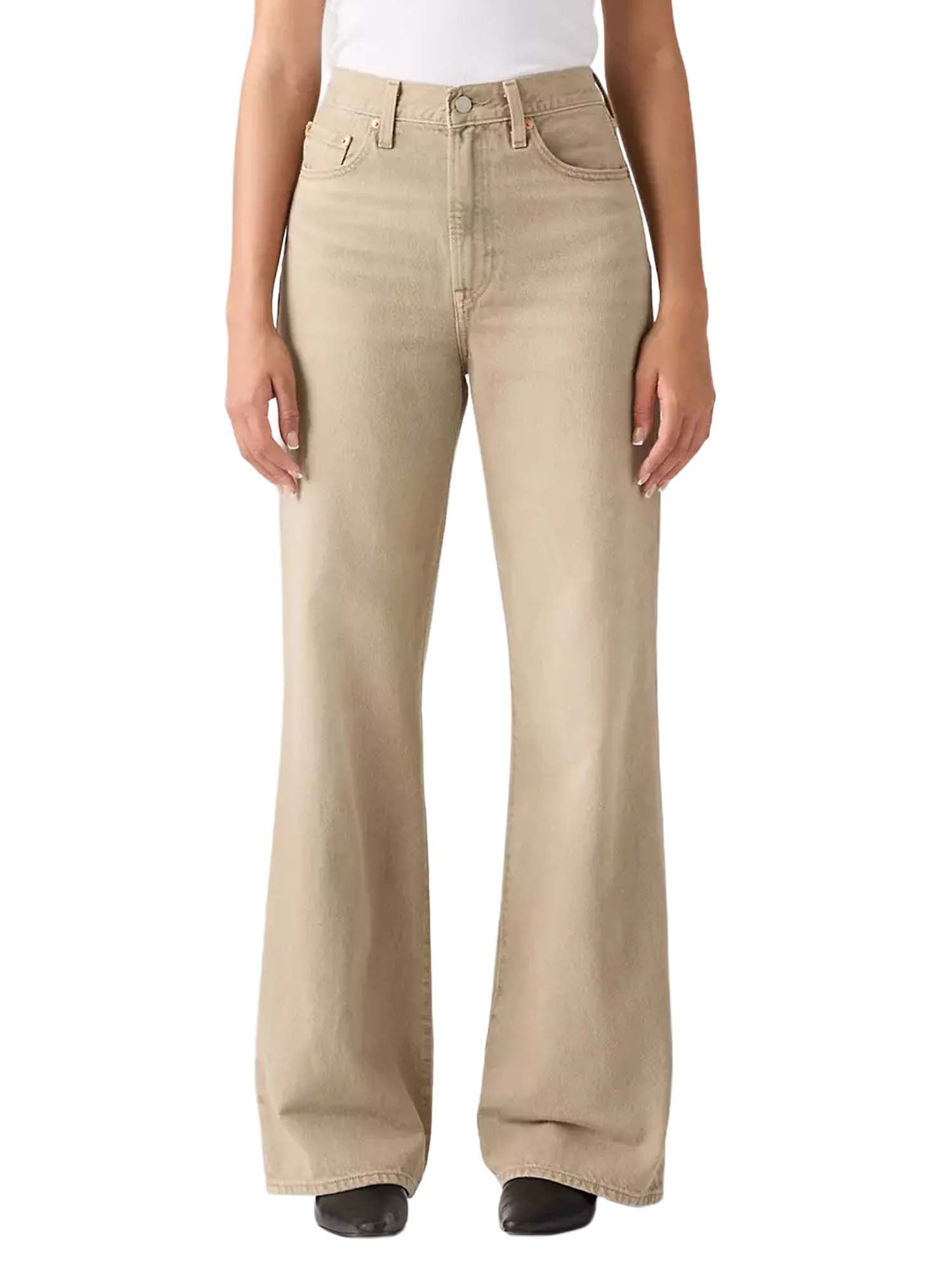 Levi's® Jeans Ribcage con gamba ampia Marrone