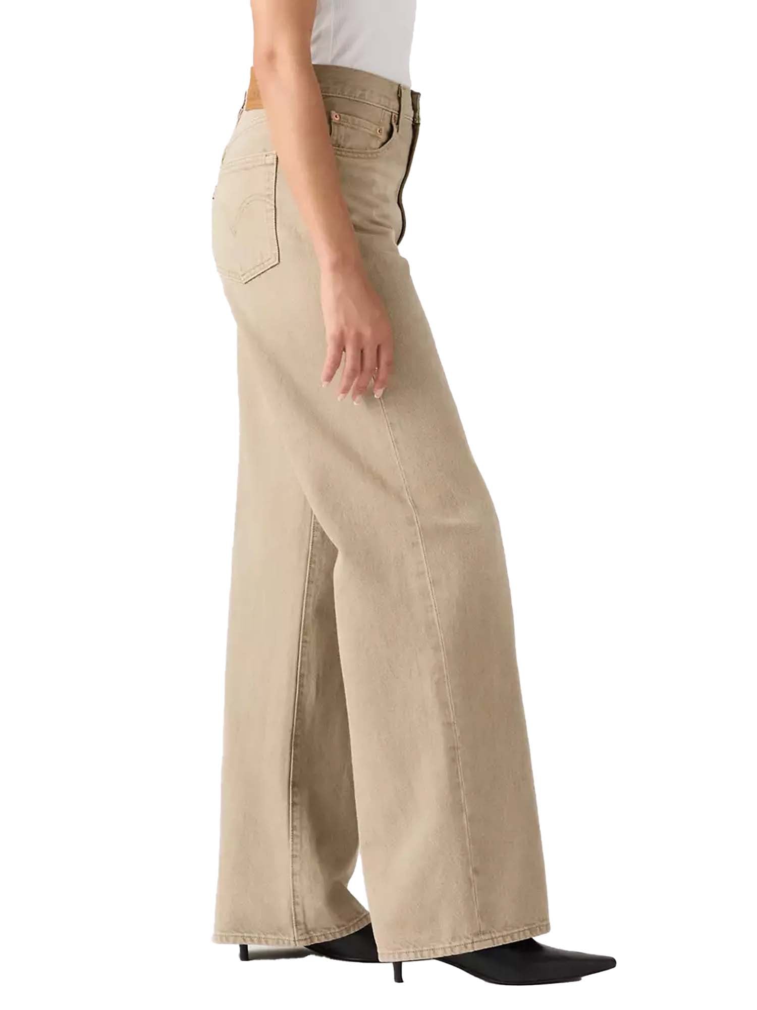 Levi's® Jeans Ribcage con gamba ampia Marrone