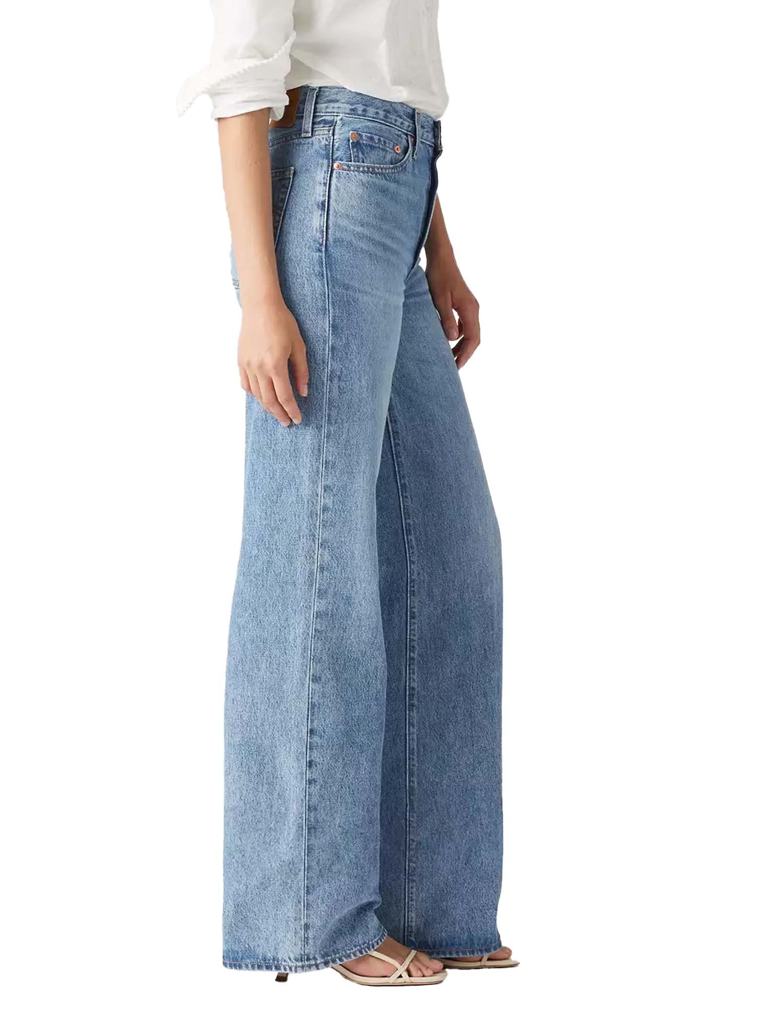 Levi's® Jeans Ribcage con gamba ampia Blu