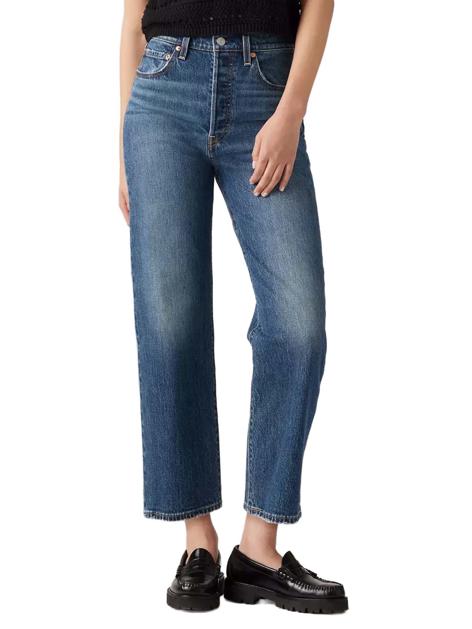 Levi's® Jeans Ribcage Straight alla caviglia Blu