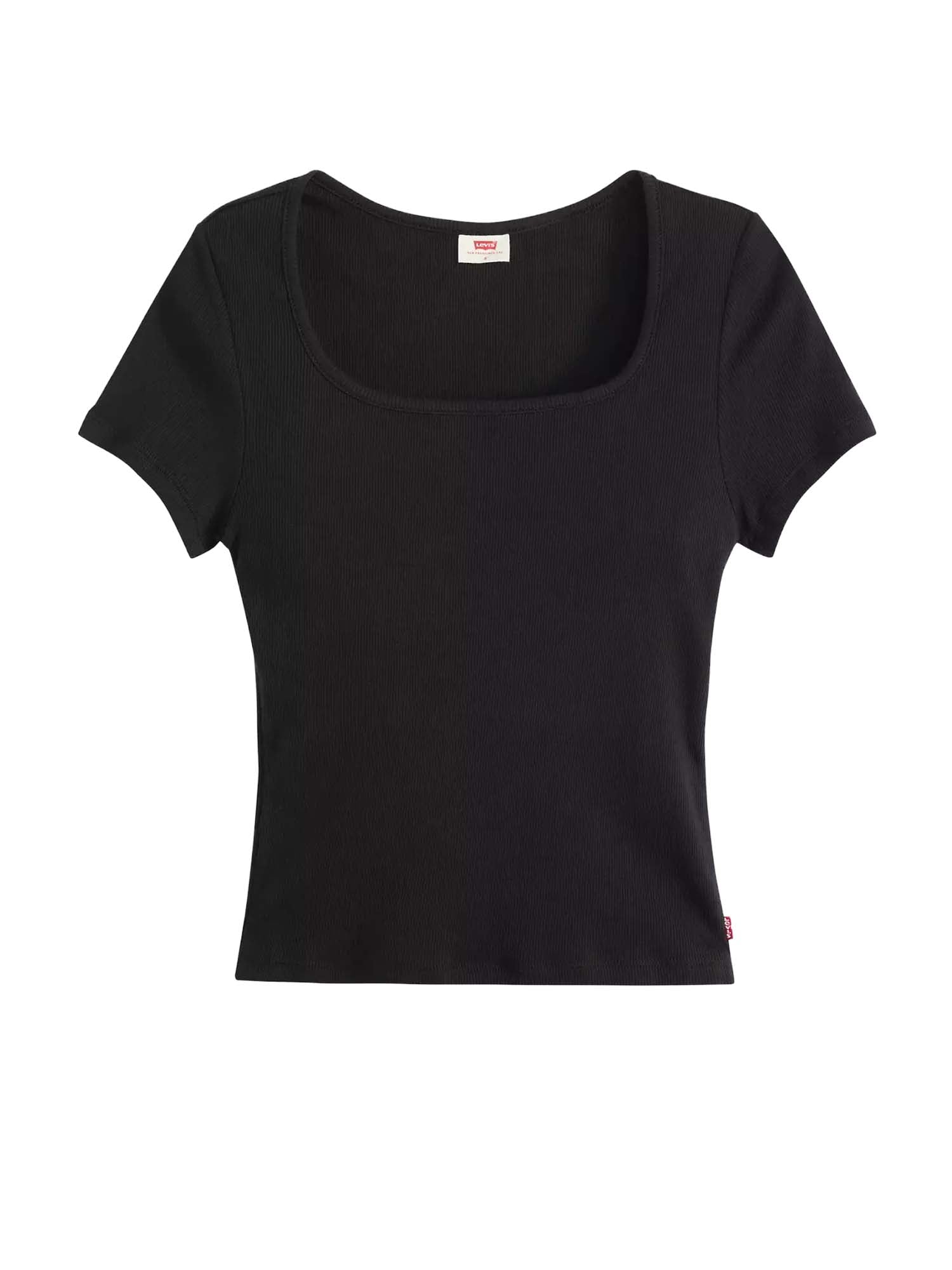 Levi's® T-Shirt Essential con scollo squadrato Nero