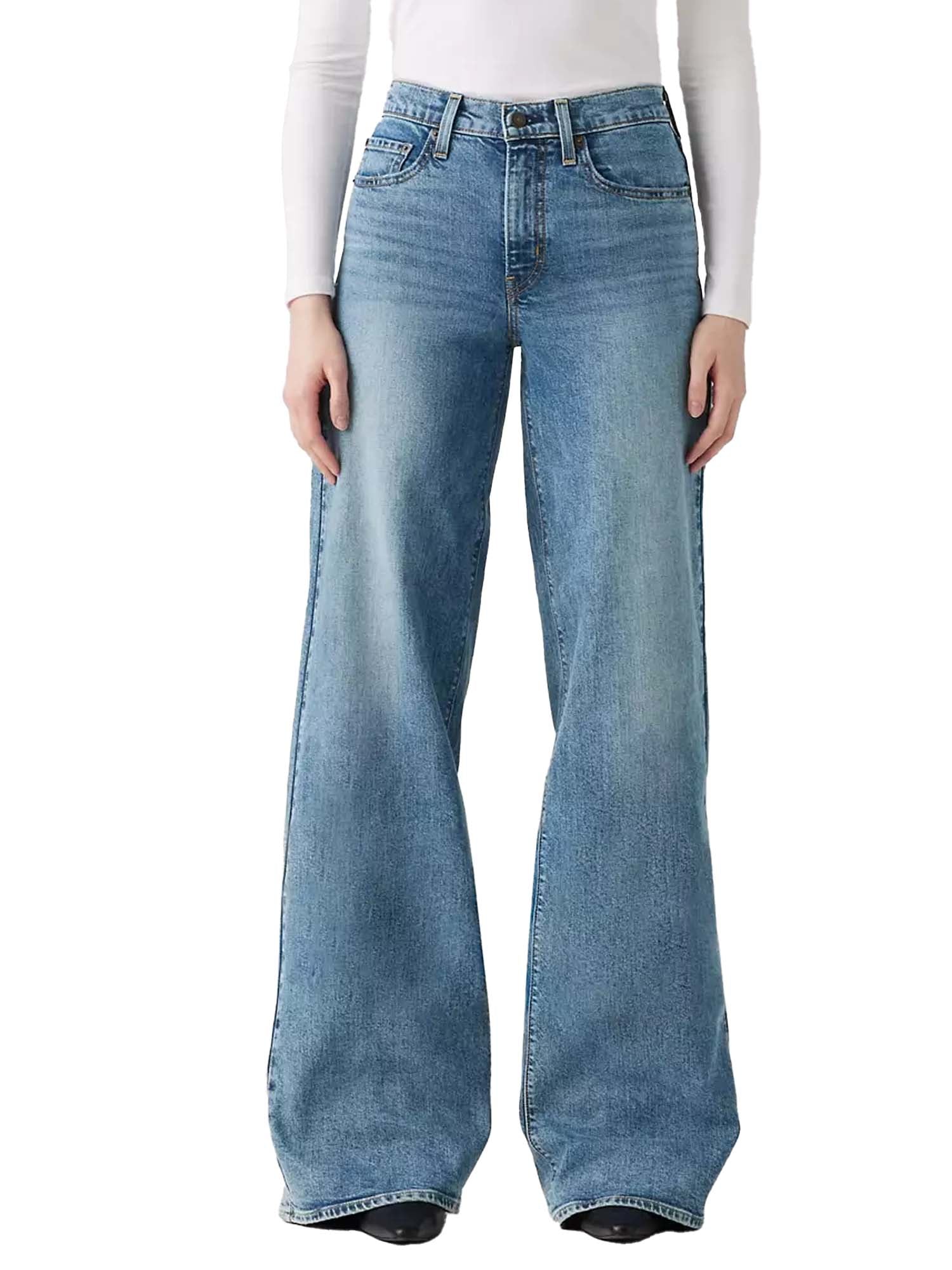 Levi's® Jeans 728™ a vita alta con gamba ampia Blu