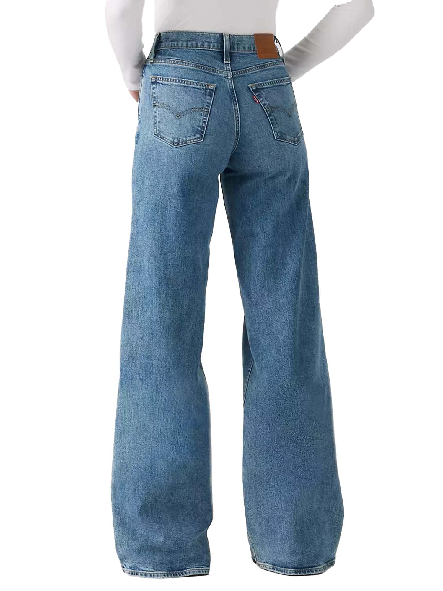 Levi's® Jeans 728™ a vita alta con gamba ampia Blu