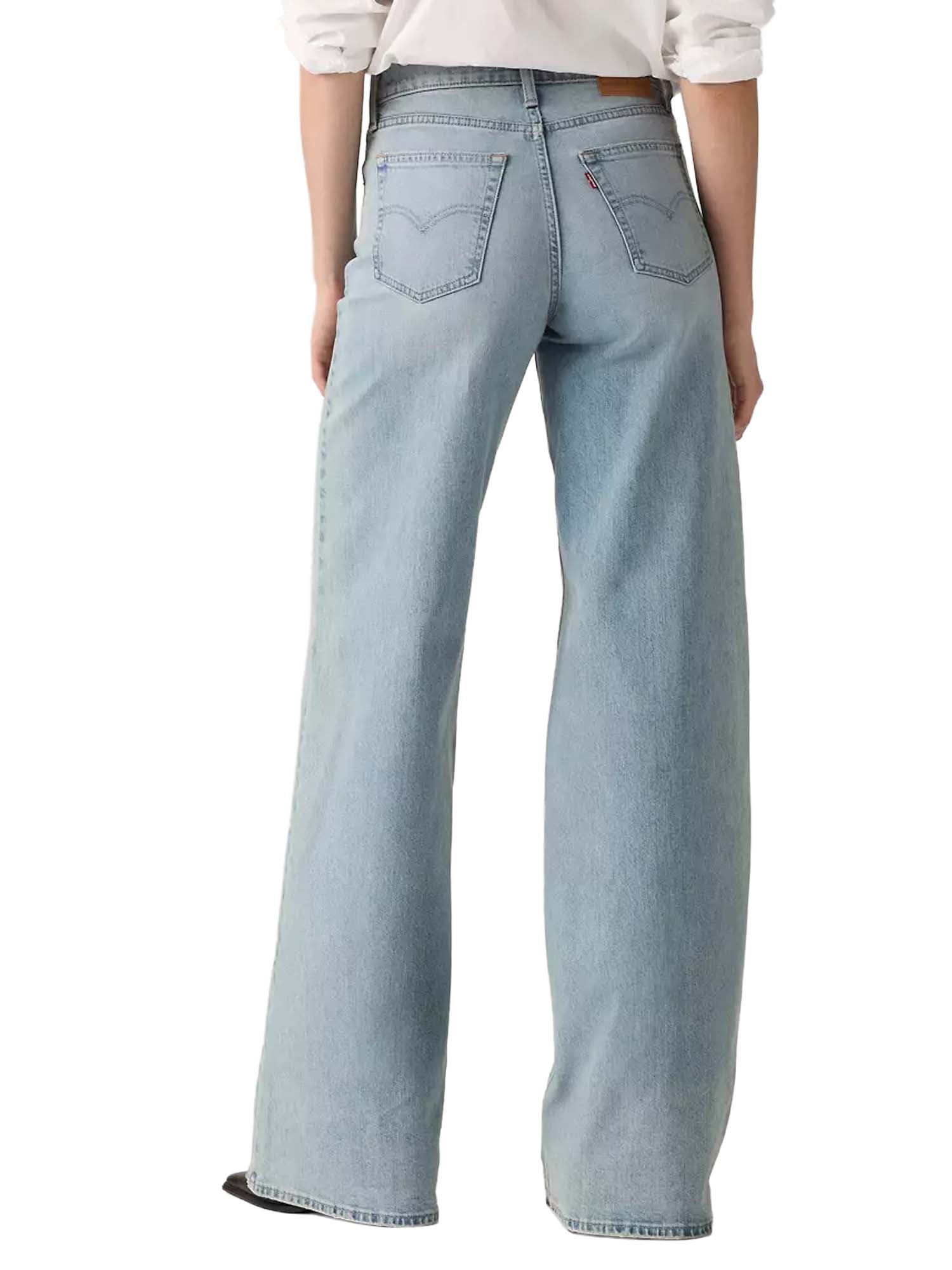 Levi's® Jeans 728™ a vita alta con gamba ampia Azzurro