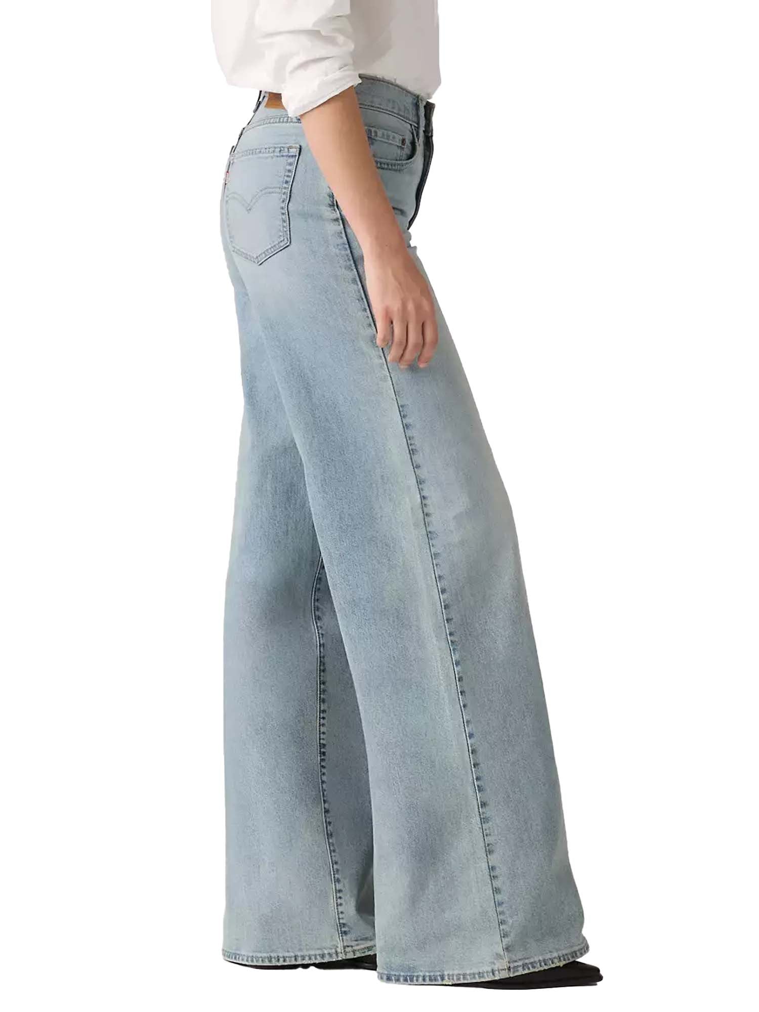 Levi's® Jeans 728™ a vita alta con gamba ampia Azzurro