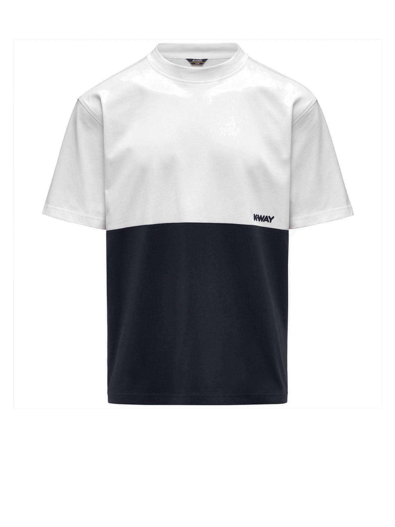 K-way Jersey Colorblock Blu