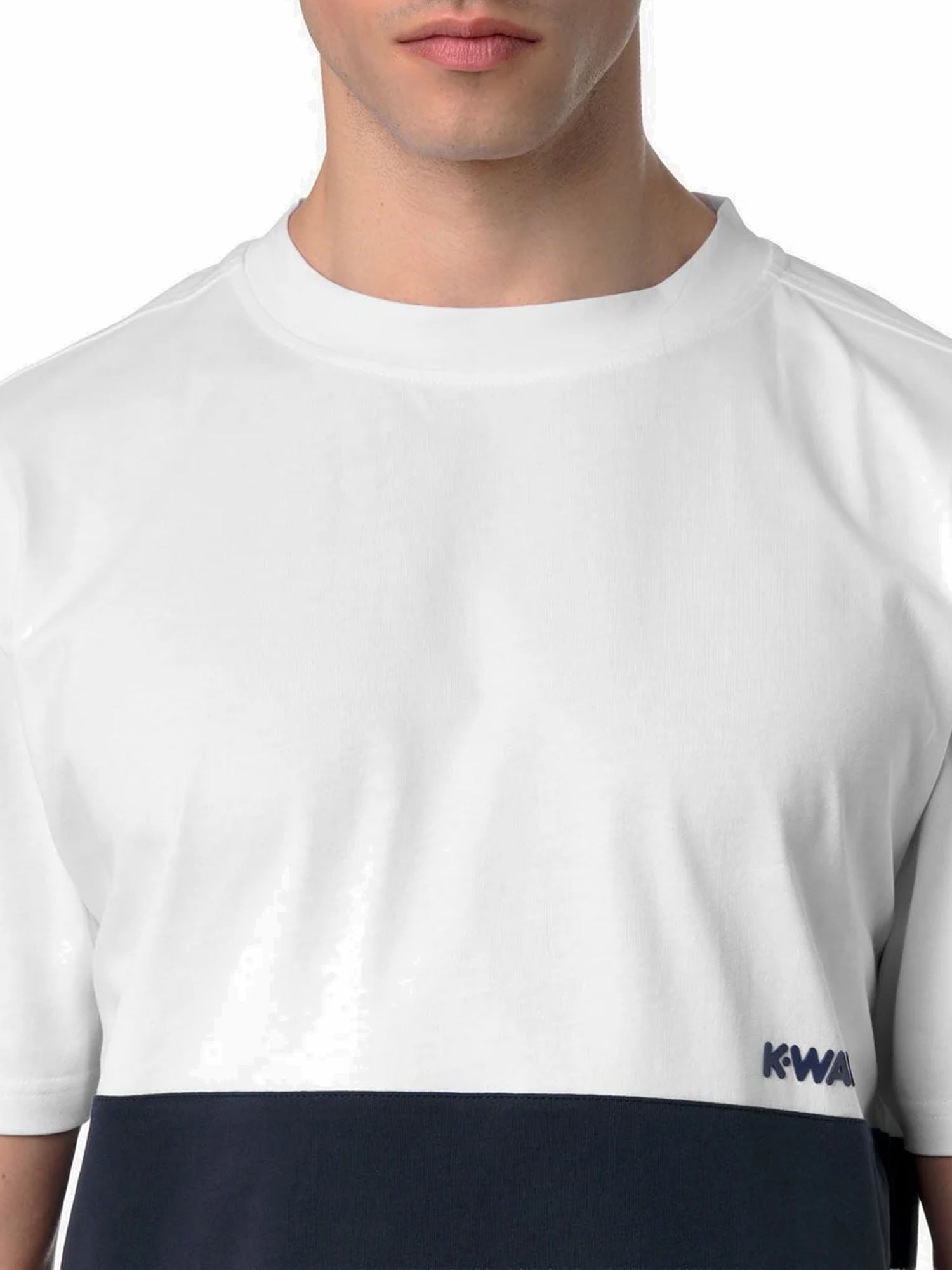 K-way Jersey Colorblock Blu