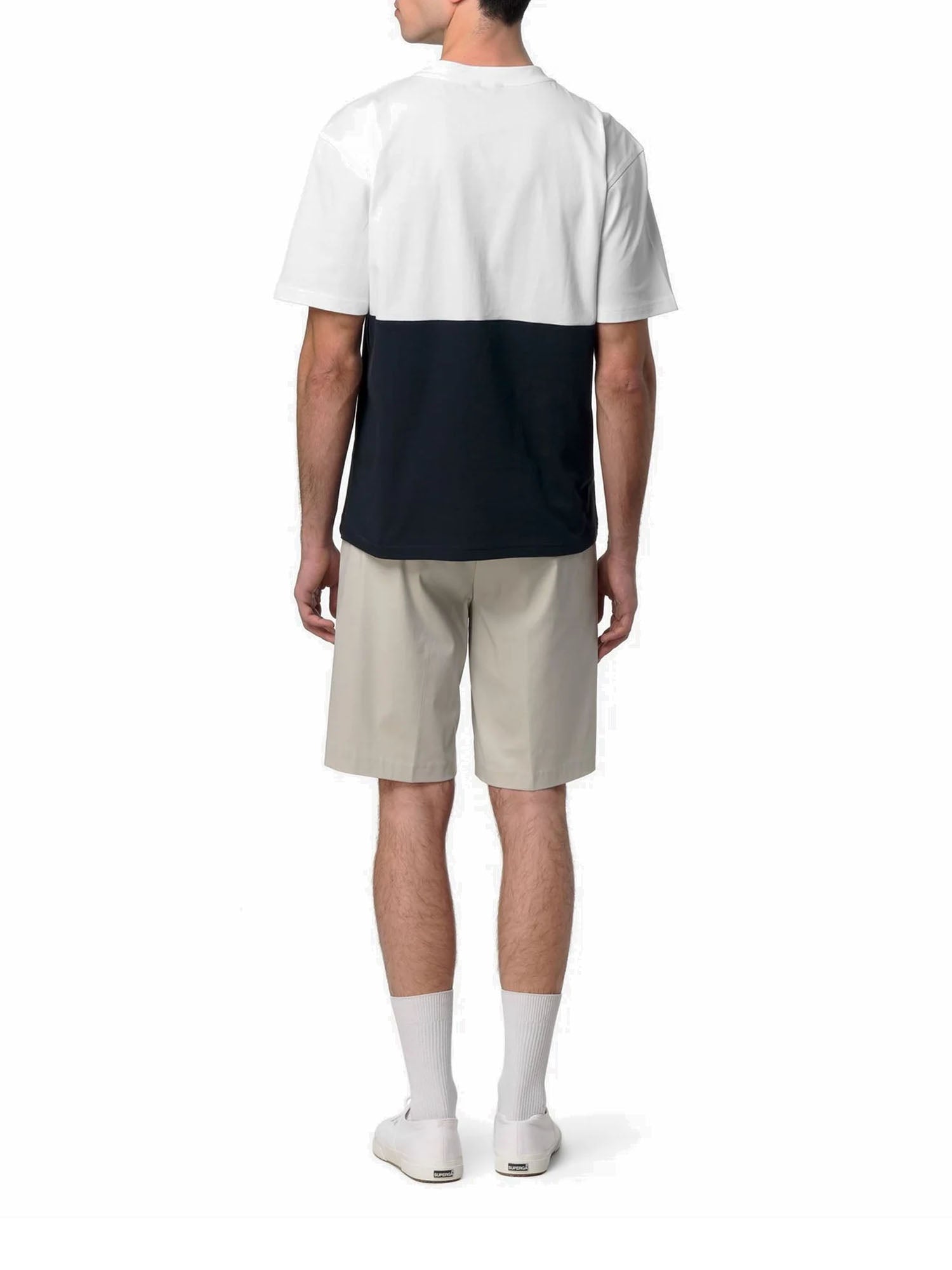 K-way Jersey Colorblock Blu