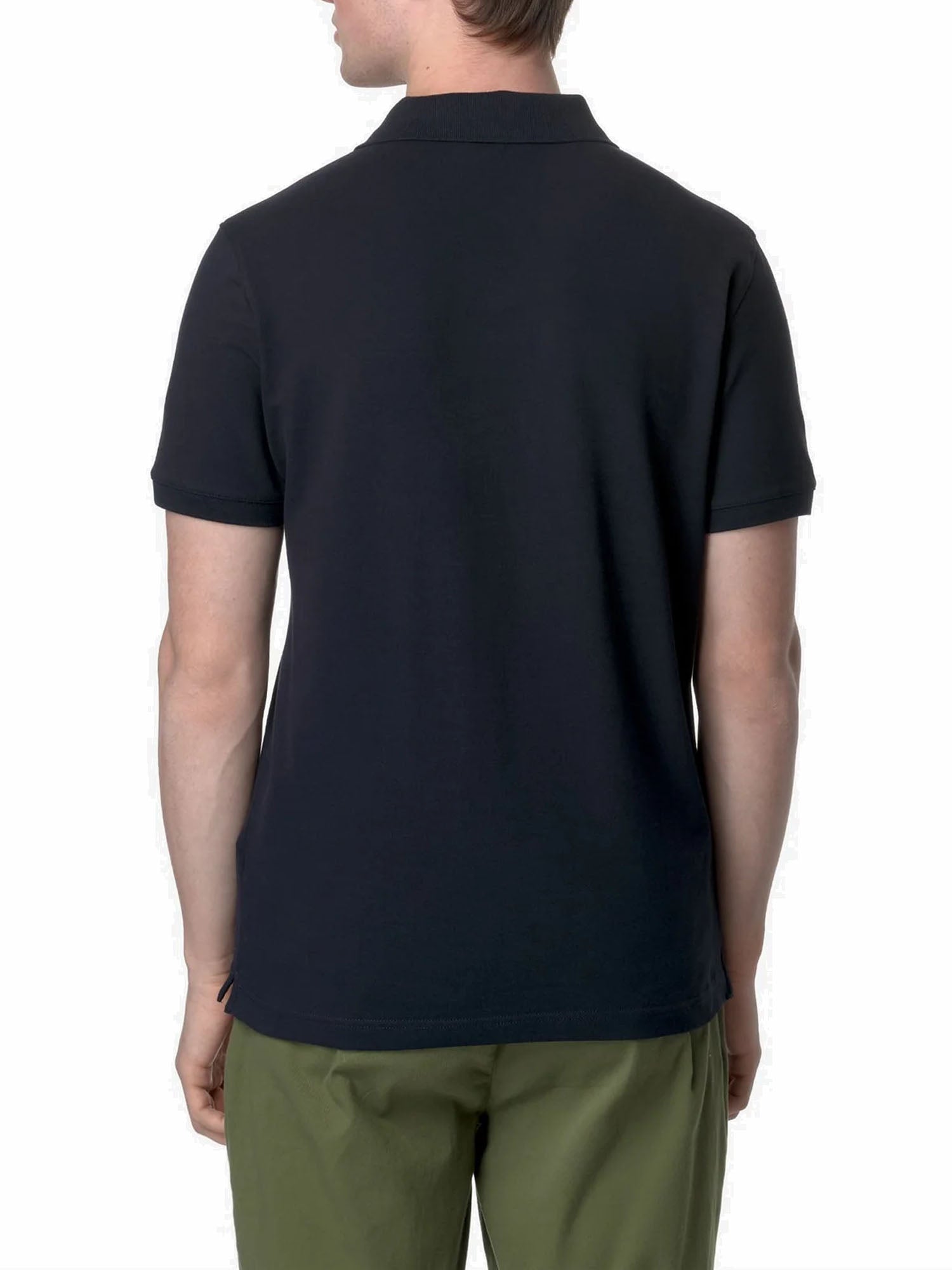 K-way Amédée Piqué Slim Blu