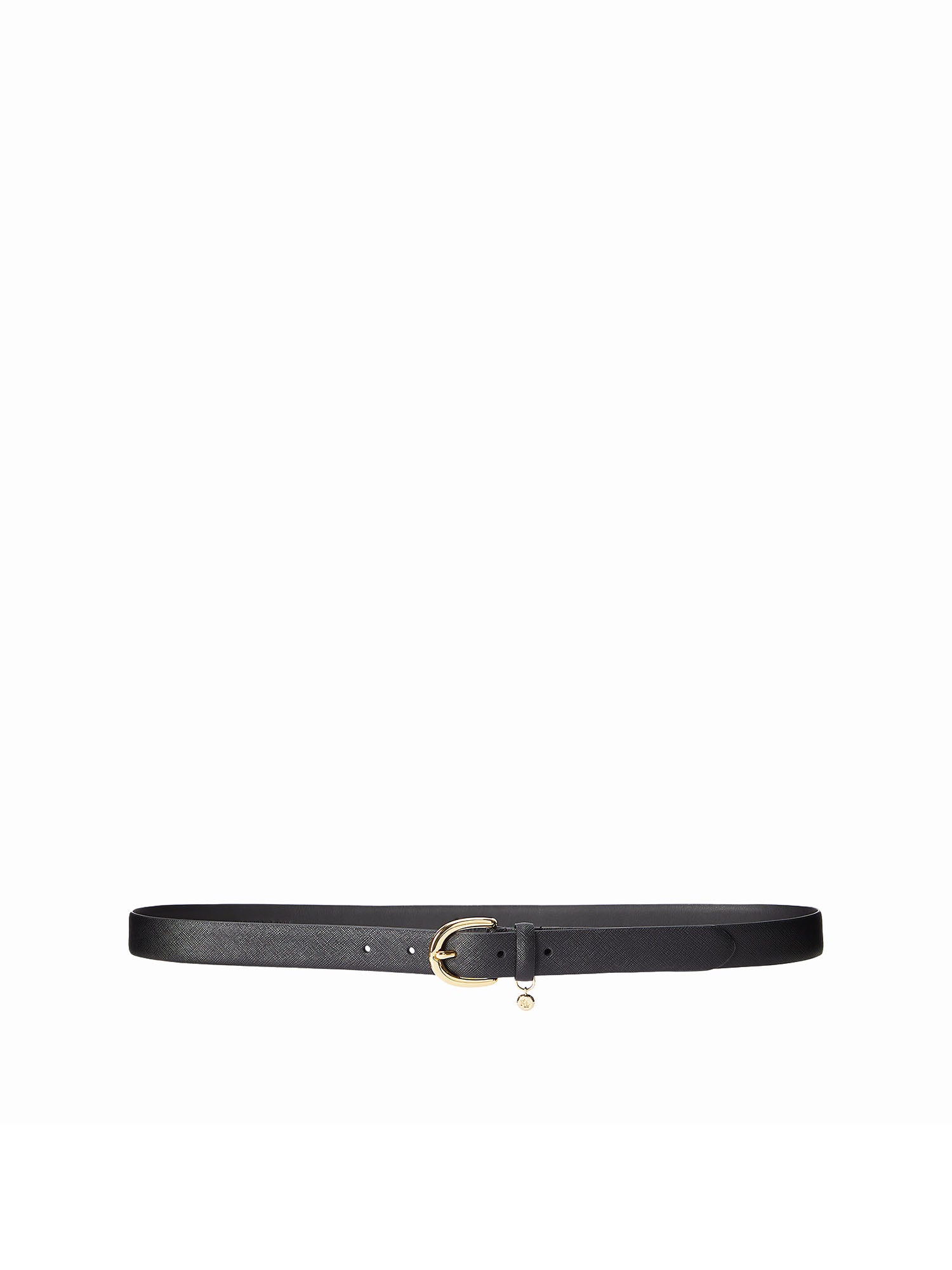 Lauren Ralph Lauren Cintura Charm Crosshatch Nero
