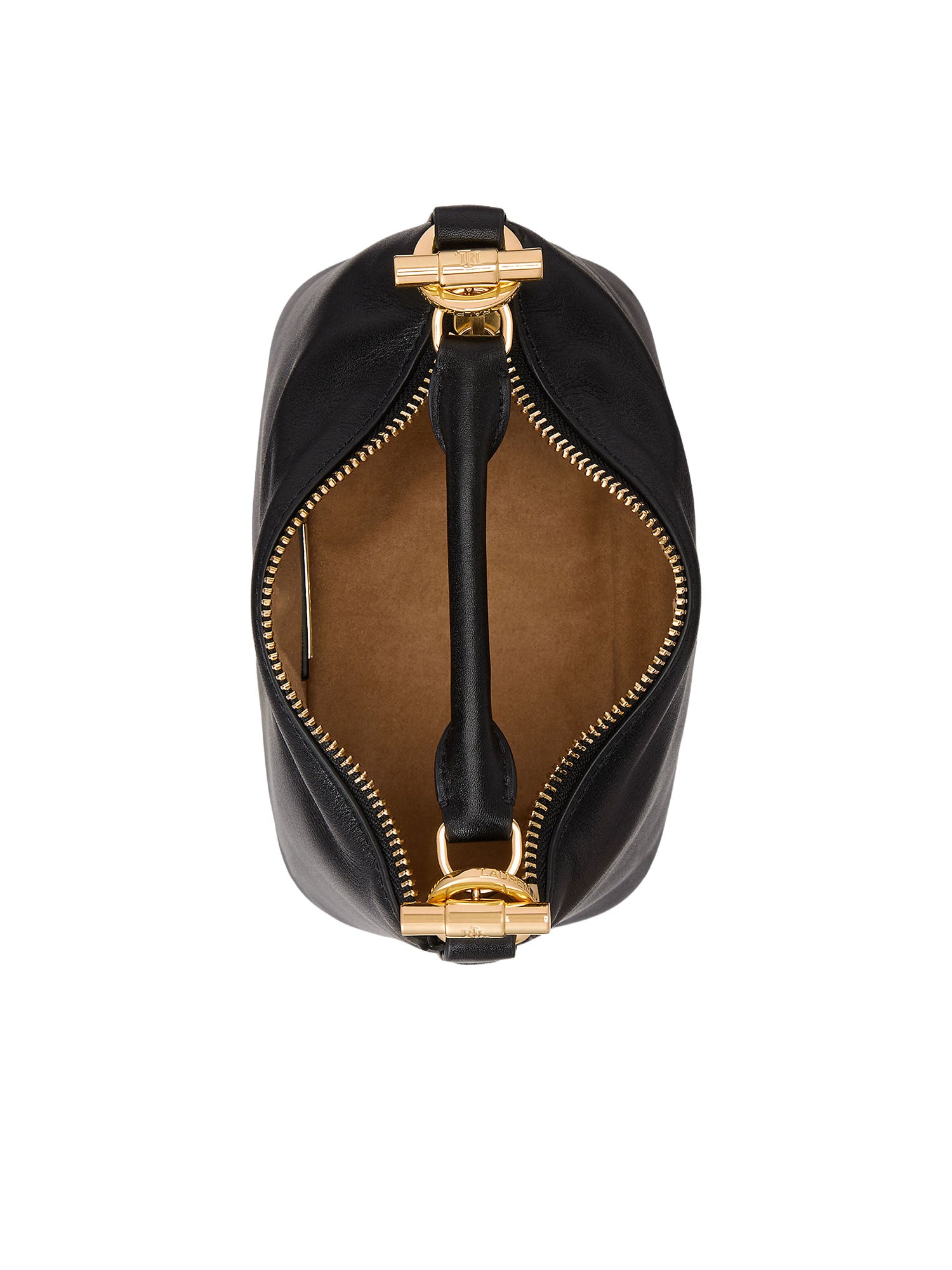 Lauren Ralph Lauren Borsa a Tracolla Mini Blaike in Pelle Nappa Nero