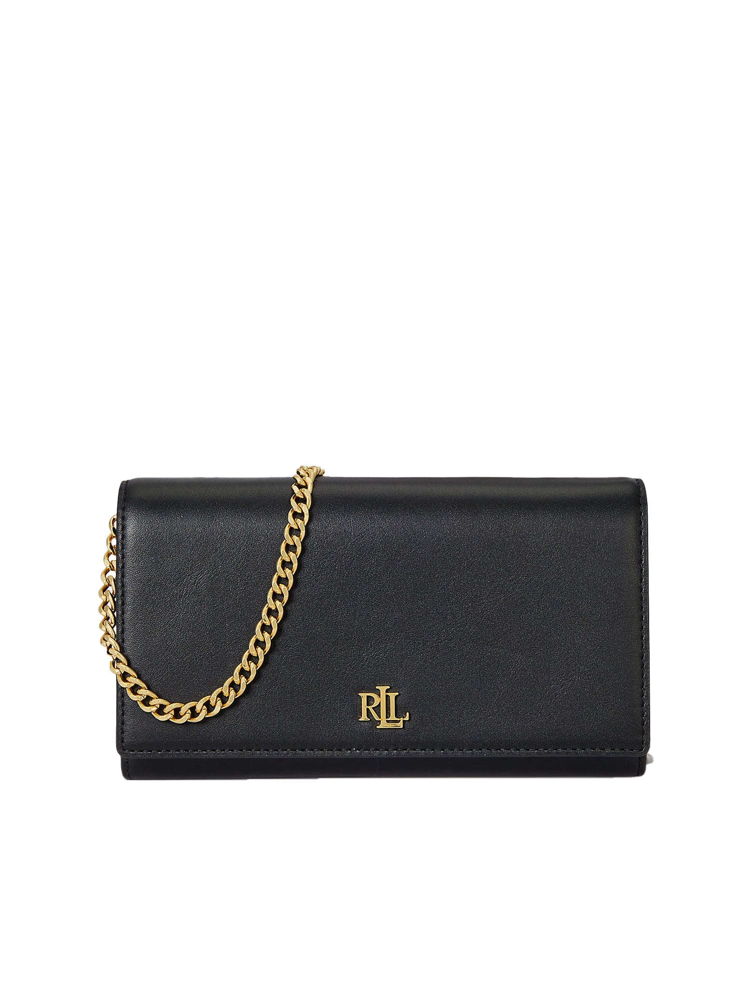 Lauren Ralph Lauren Borsa a Tracolla Adair II Media in Pelle Nero