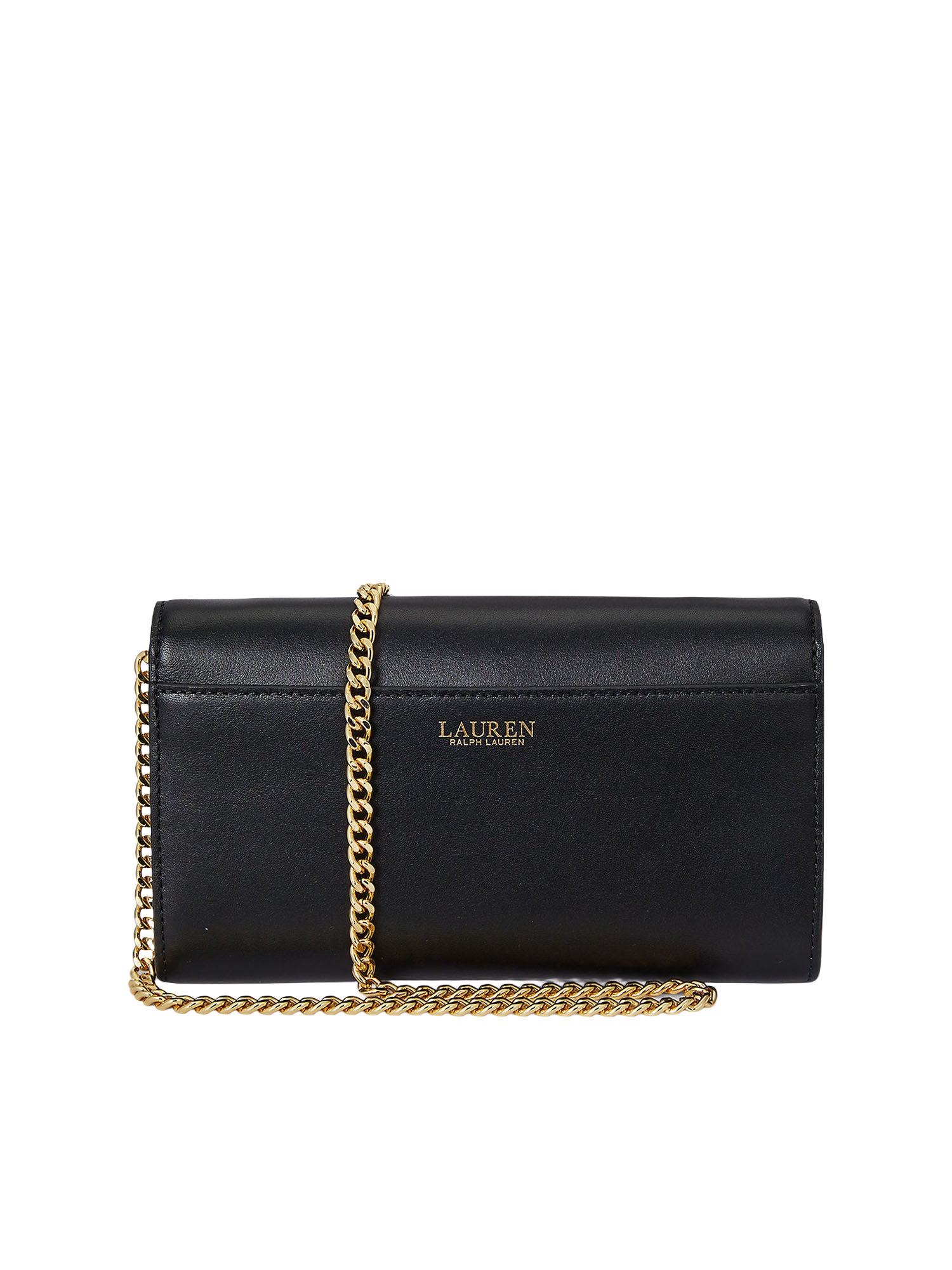 Lauren Ralph Lauren Borsa a Tracolla Adair II Media in Pelle Nero