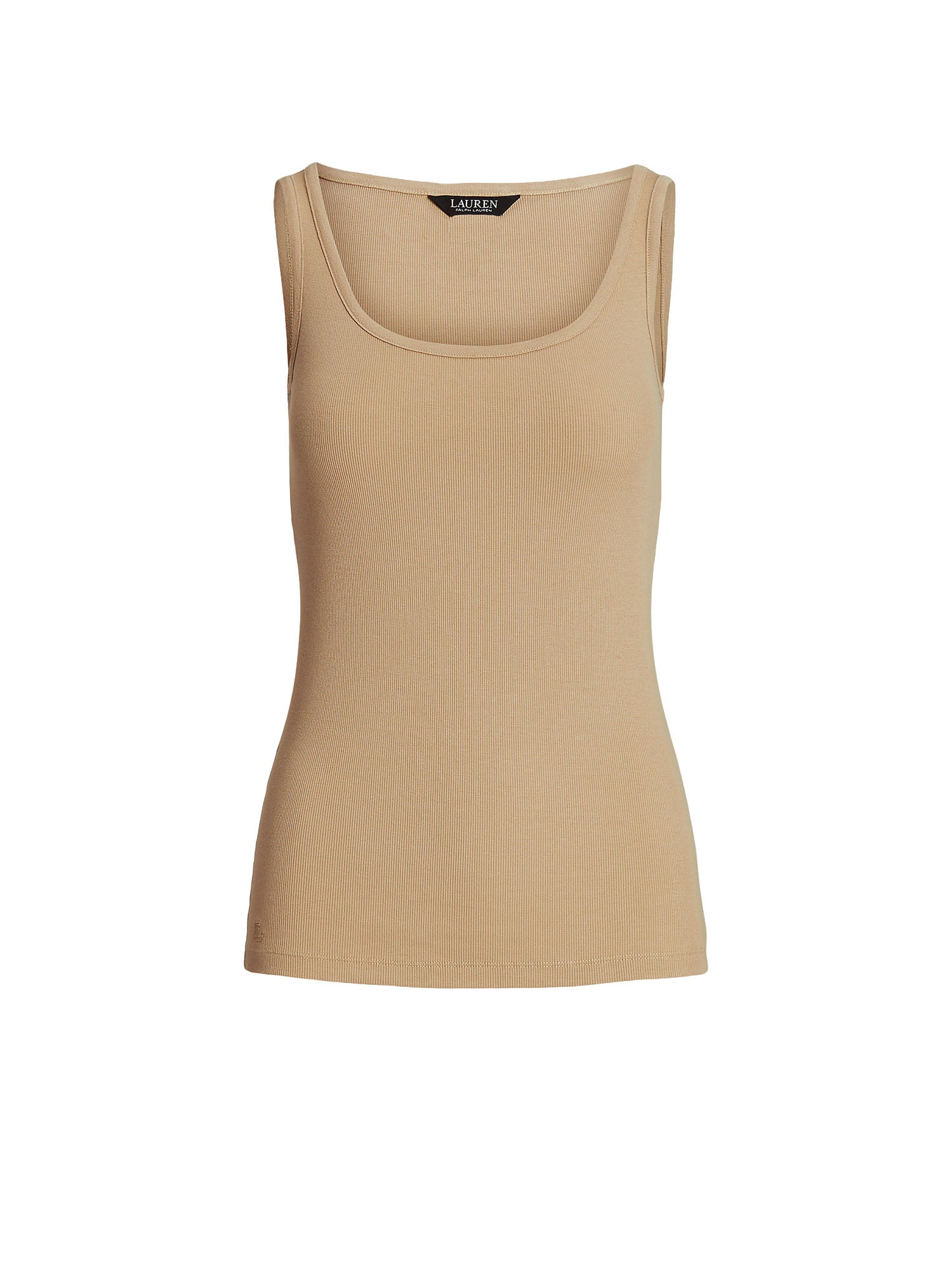 Lauren Ralph Lauren Canotta in Cotone Elasticizzato Beige