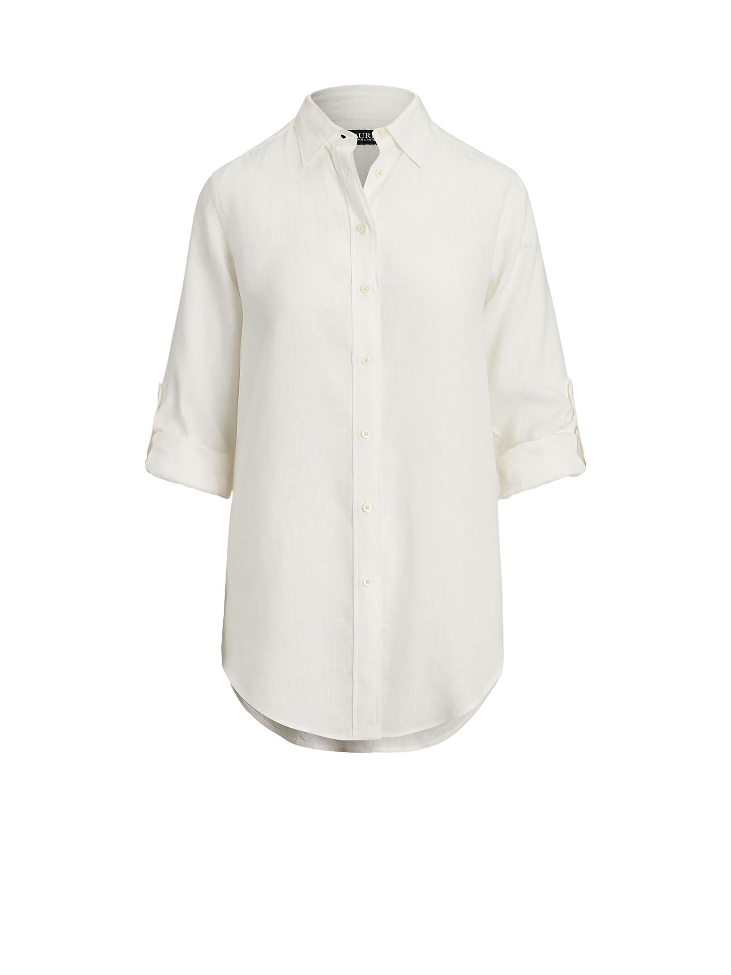 Lauren Ralph Lauren Camicia in Lino Bianco