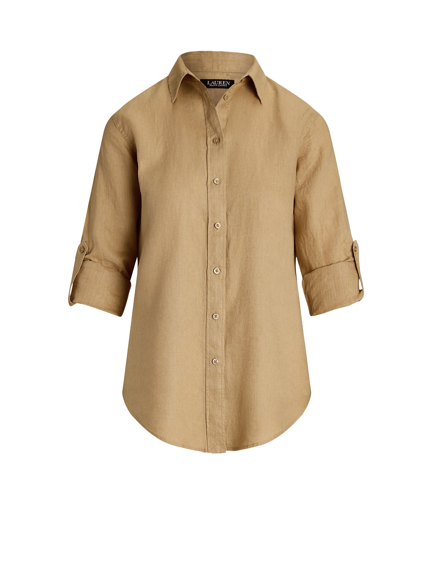 Lauren Ralph Lauren Camicia in Lino Beige