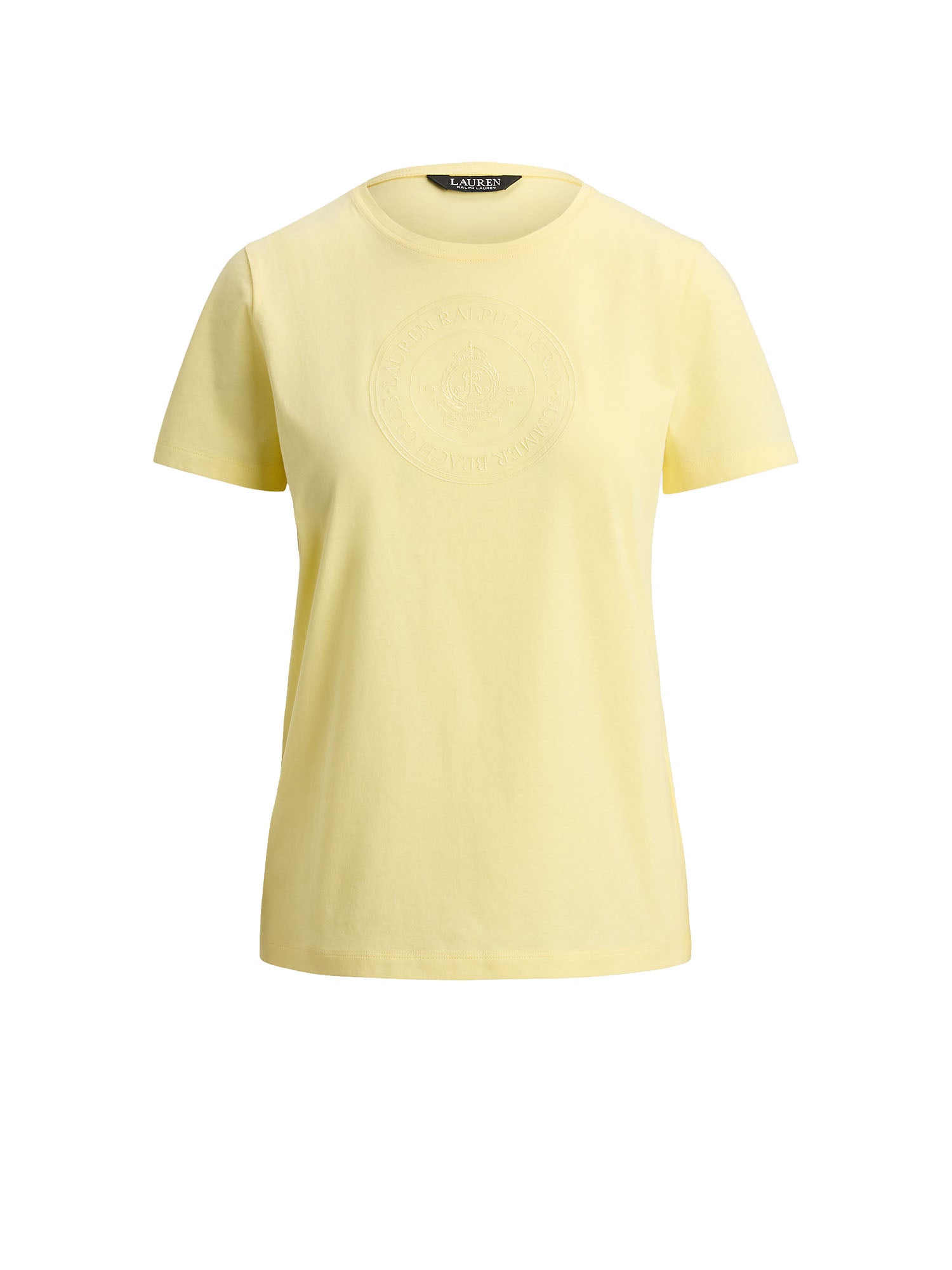 Cotton Jersey T-Shirt with Embroidered Crest