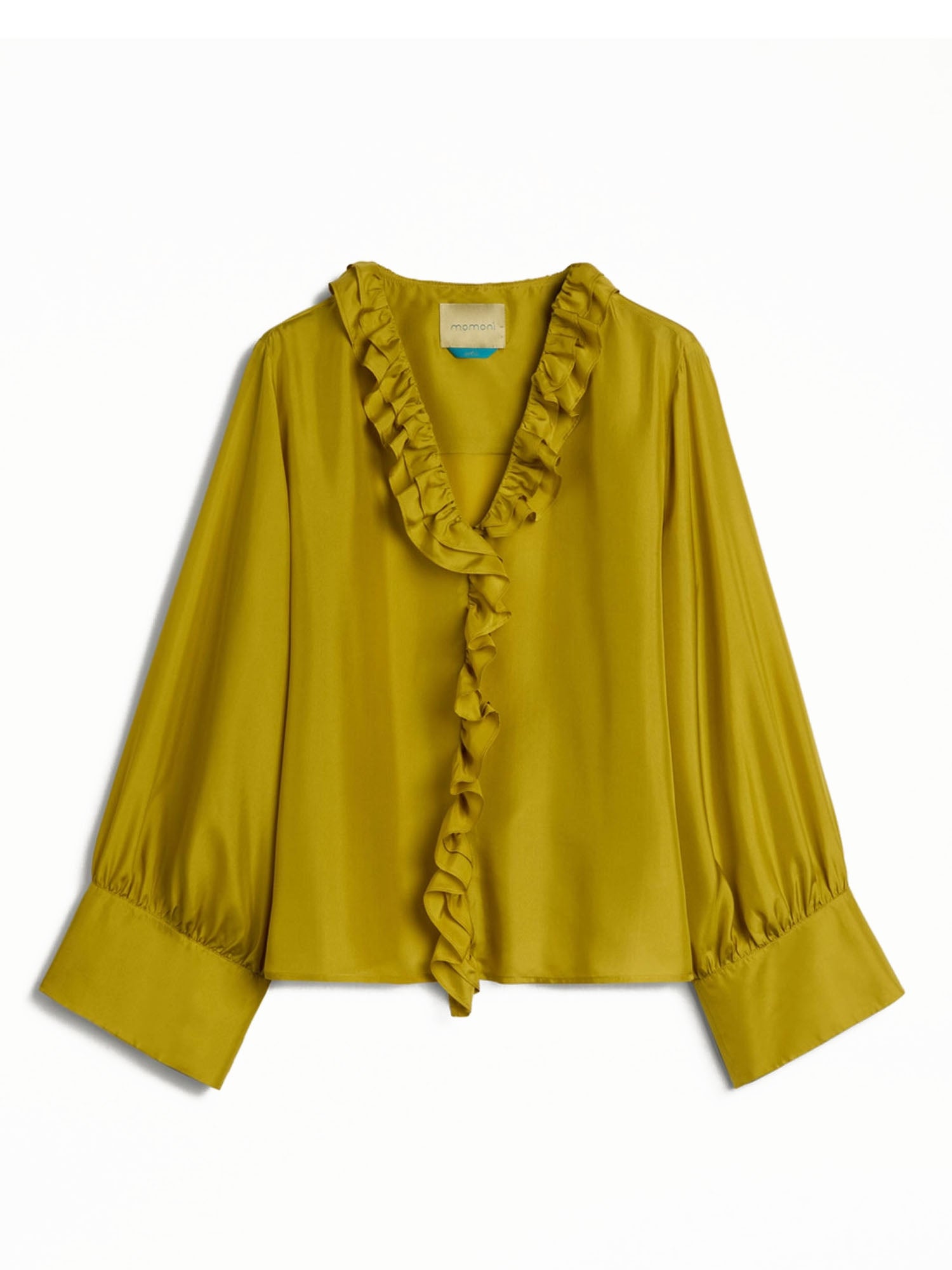 Momonì Blusa Montoya in Habutai Giallo