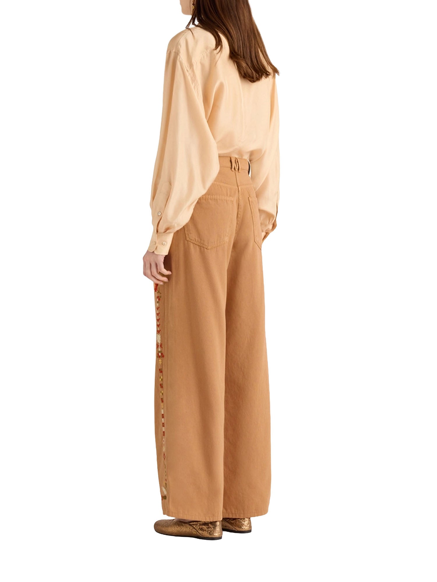 Momonì Pantaloni Aoki Beige