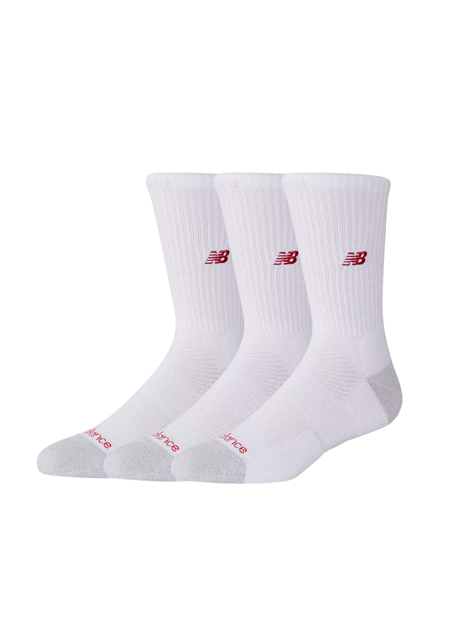New Balance Active Premium Crew 3 Pack Bianco