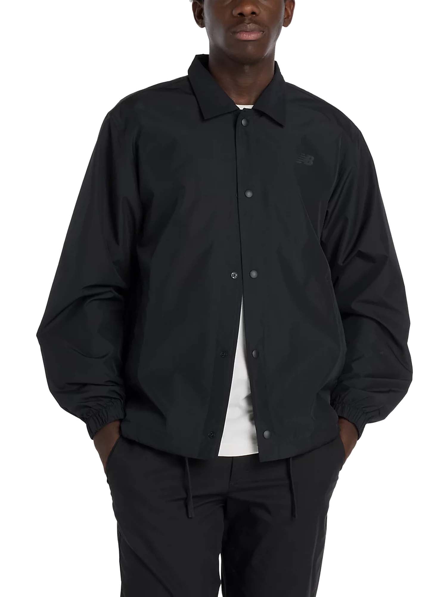 New Balance Giacca Lightweight Coaches Nero