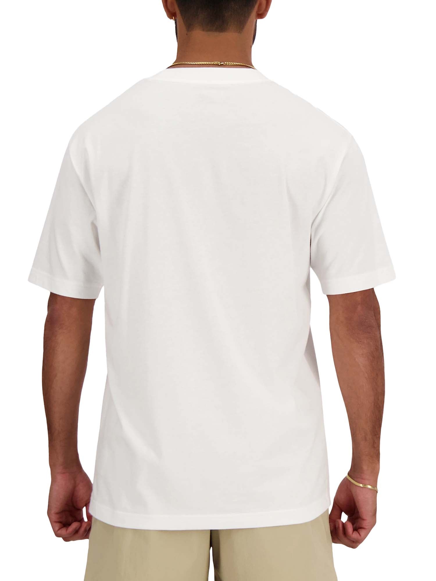 New Balance T-Shirt Sport Essential Cotton Bianco