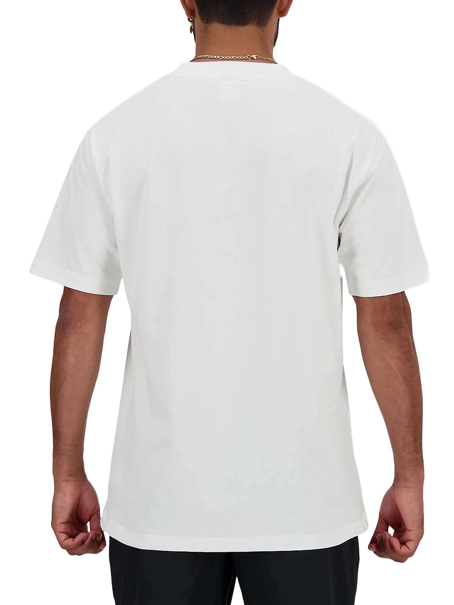 New Balance T-Shirt Athletics Cotton Bianco