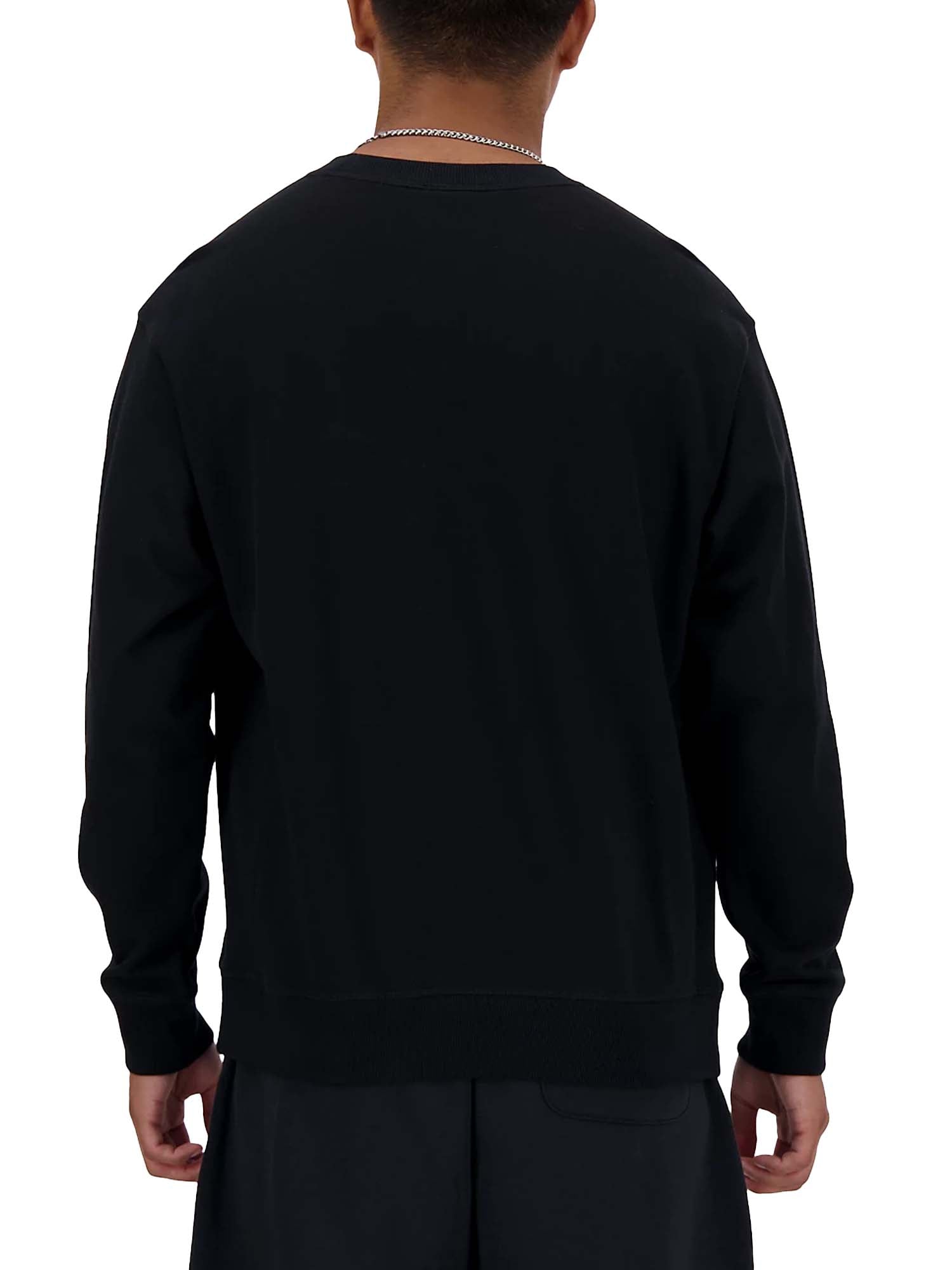 New Balance Felpa Athletics Premium Logo Crew Nero