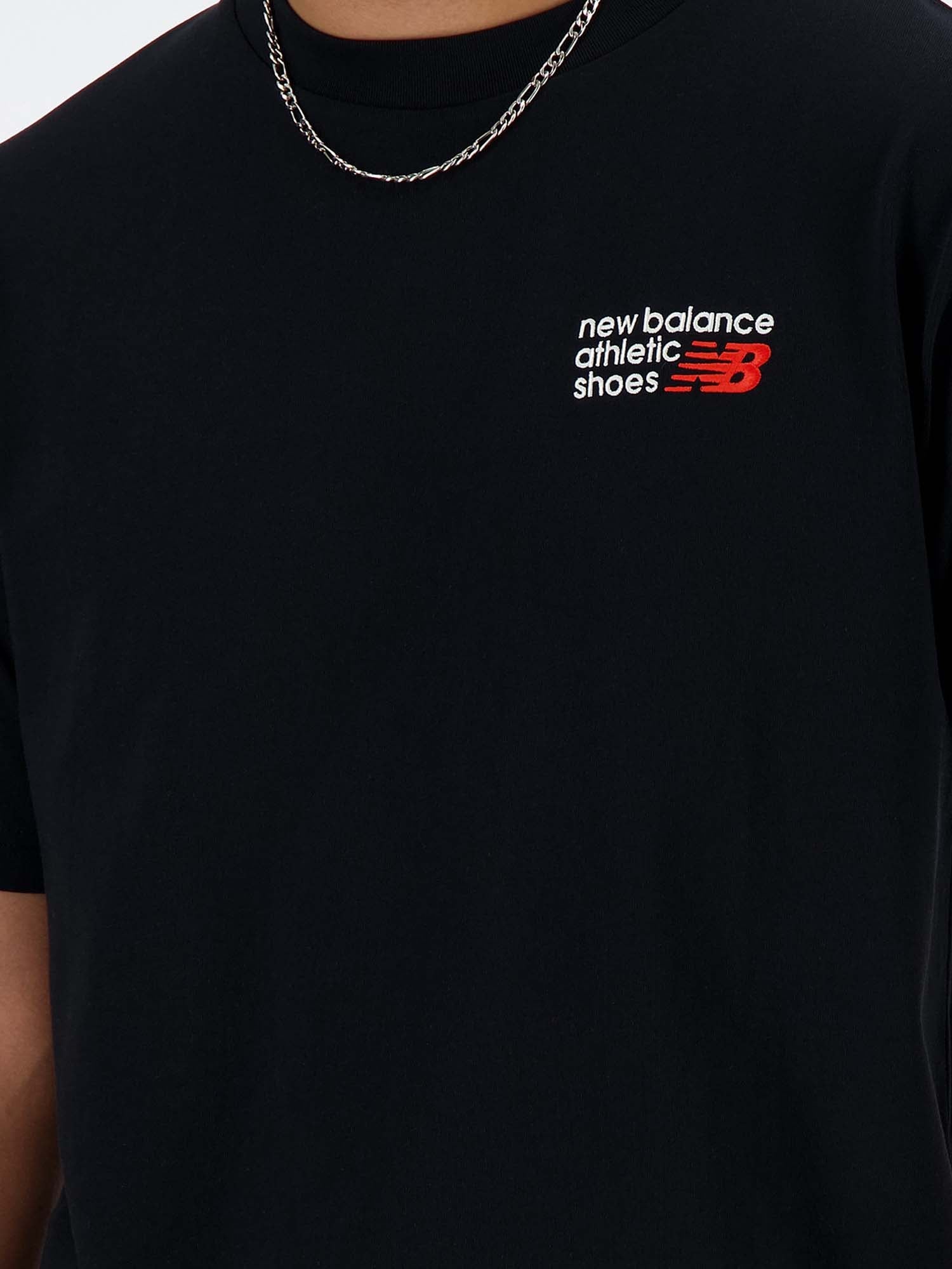 New Balance T-Shirt Athletics Premium Logo Nero