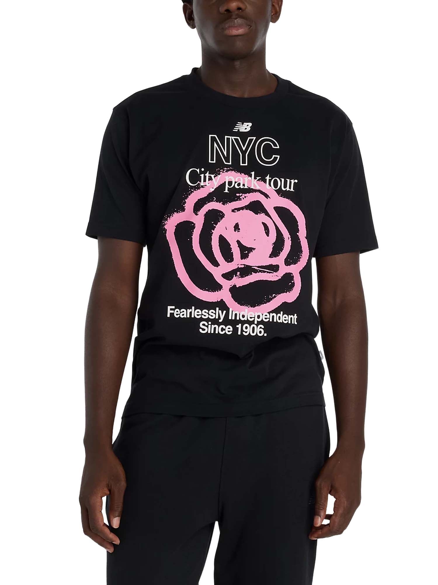 New Balance T-Shirt NYC City Run Nero
