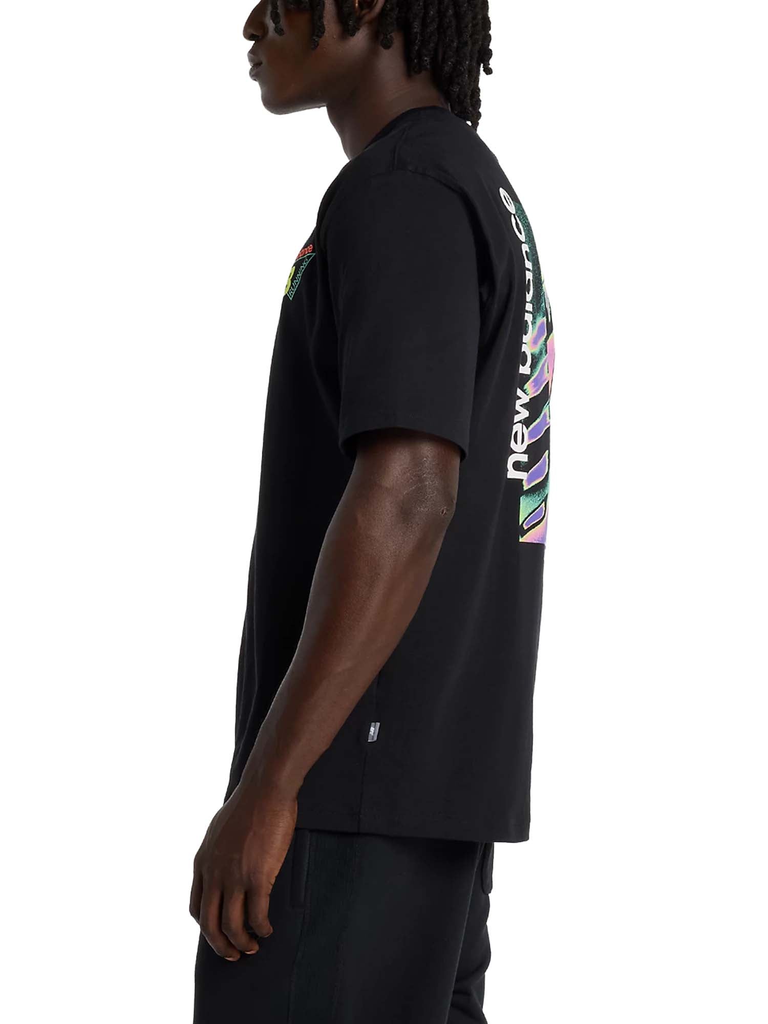 New Balance T-Shirt Classic Tri-Logo Heat Map Nero