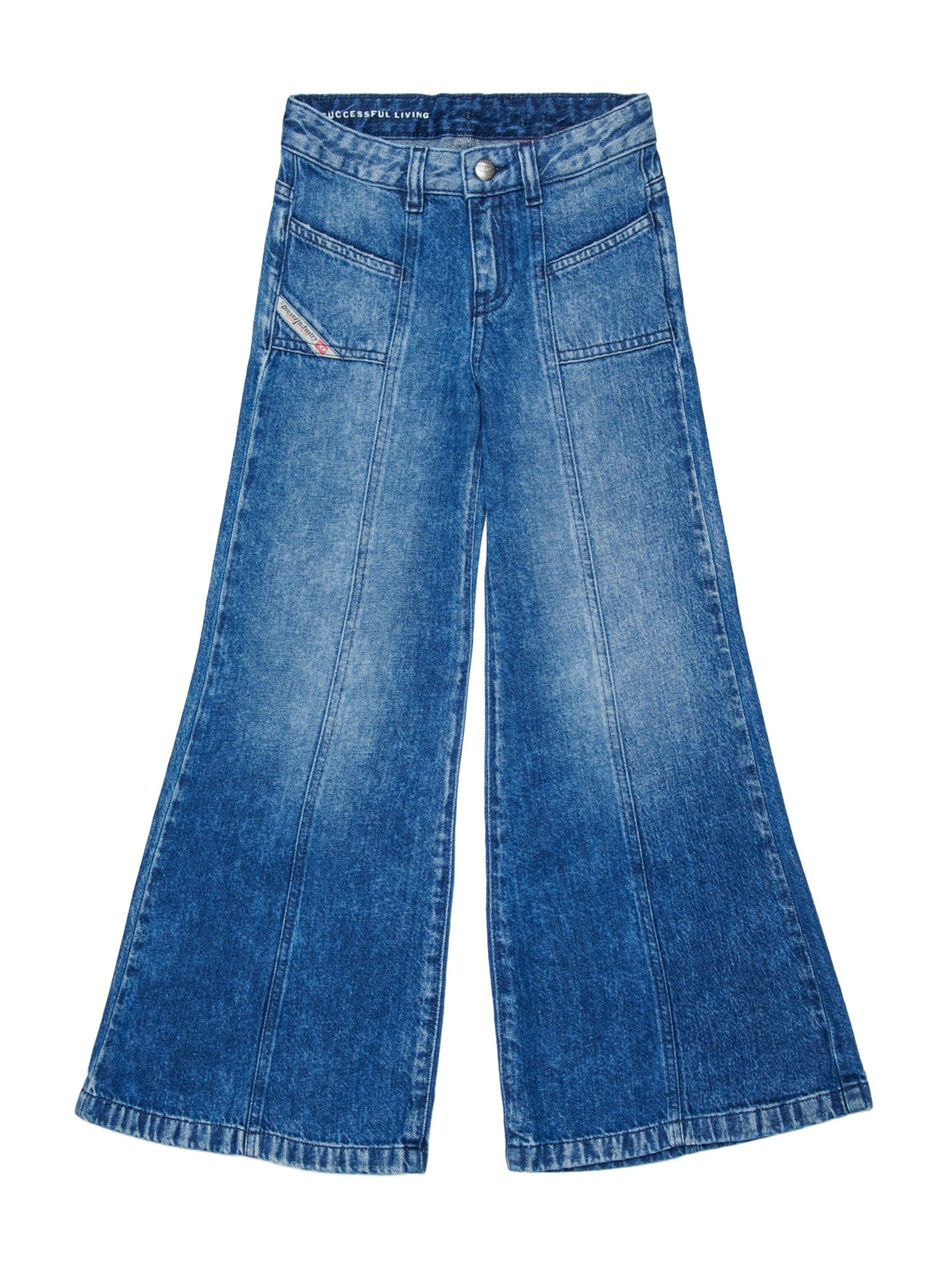 Diesel D-Pam Flare fit jeans Blu