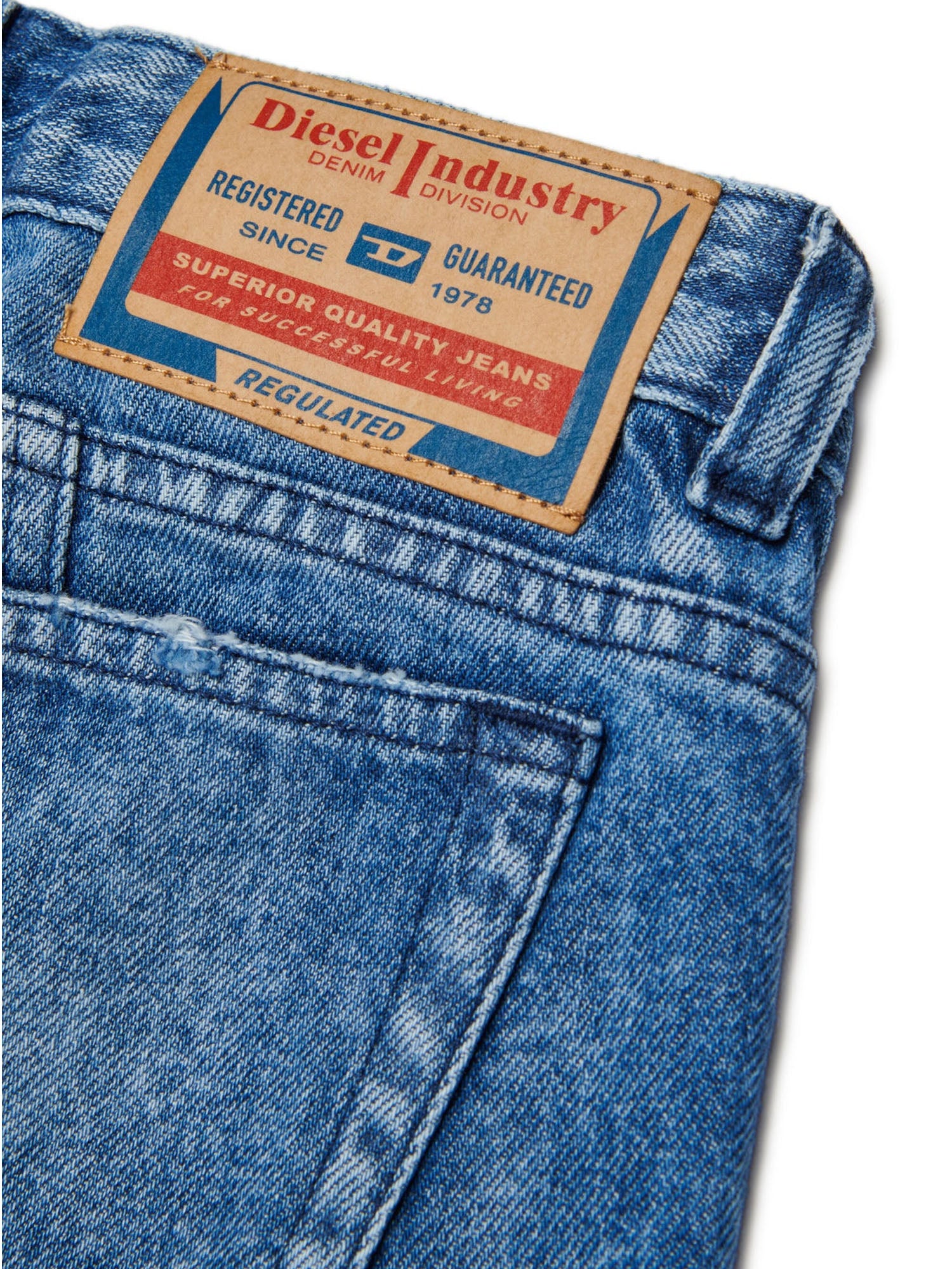 Diesel D-Pam Flare fit jeans Blu