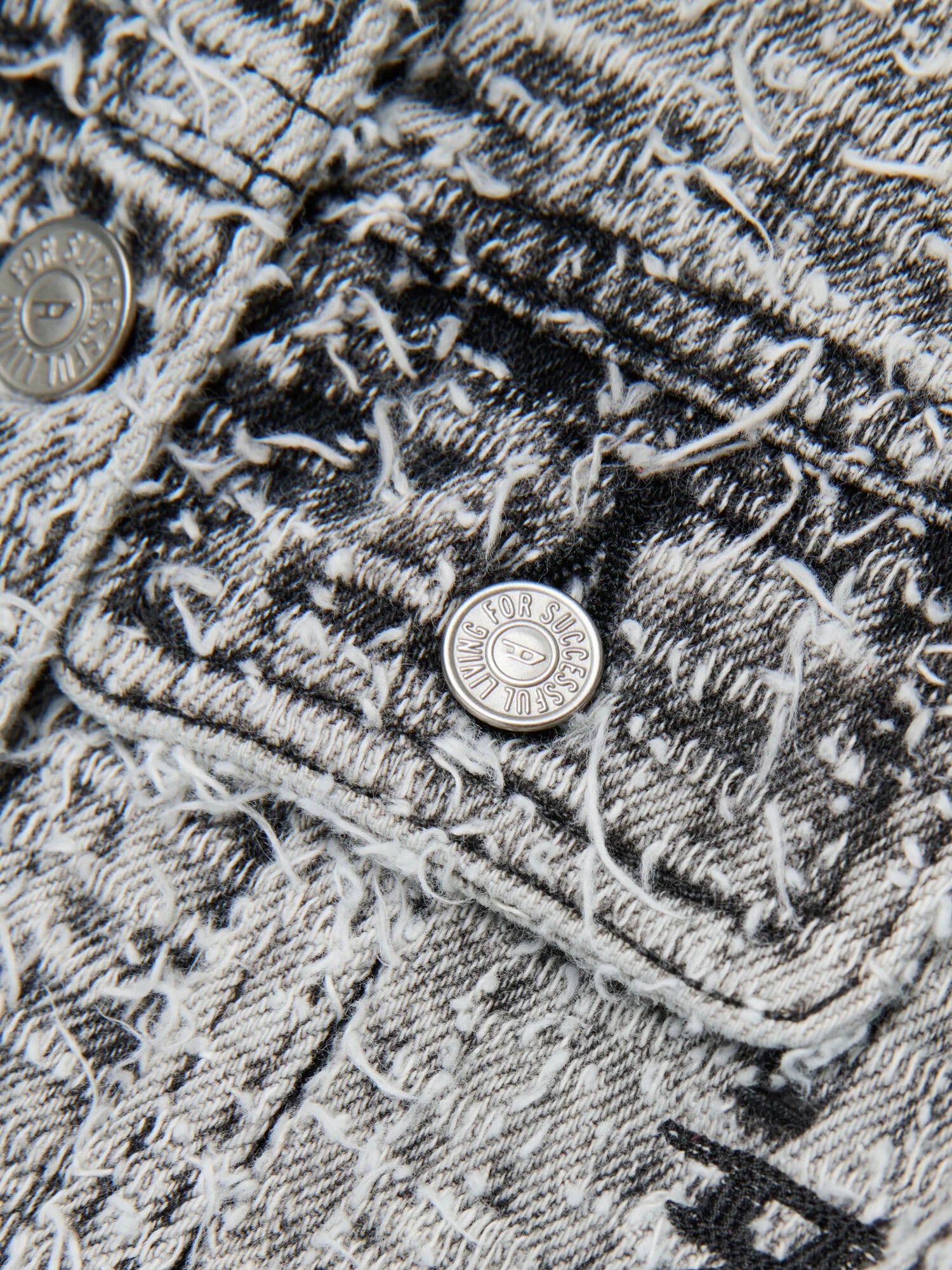 Diesel Giacca di jeans senza maniche con logo Bambino Nero