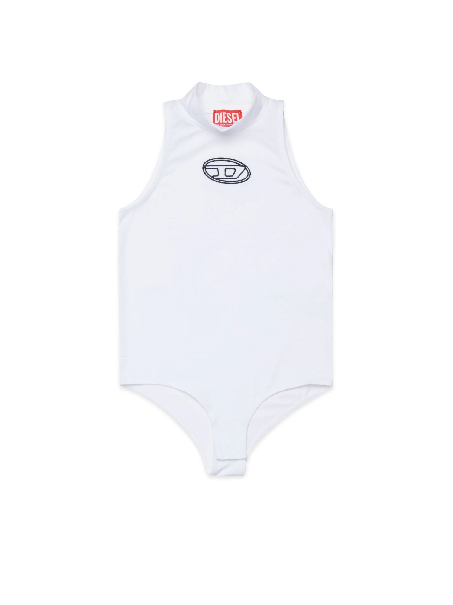 Diesel Body senza maniche con logo Bianco