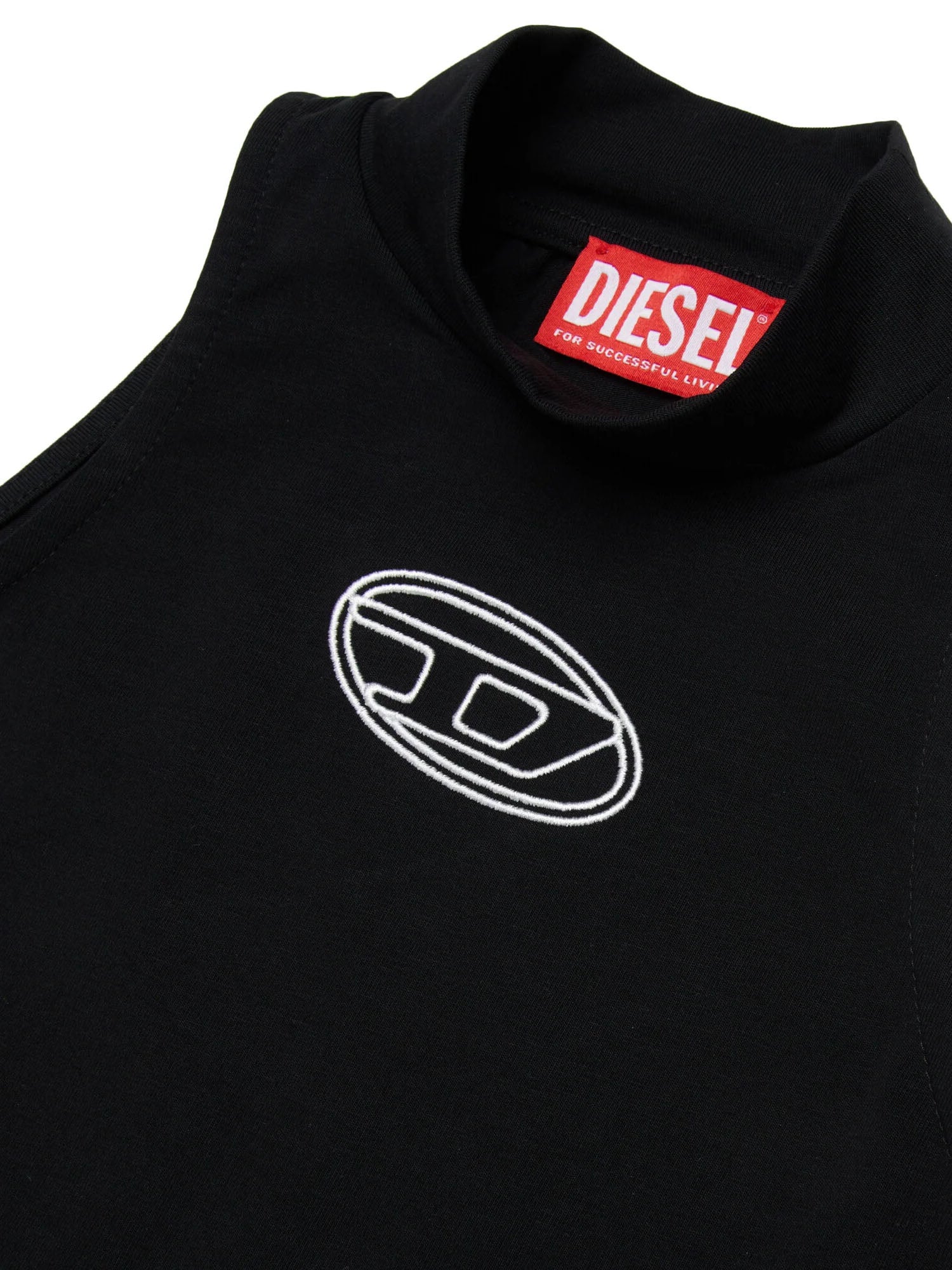 Diesel Body senza maniche con logo Kids Nero