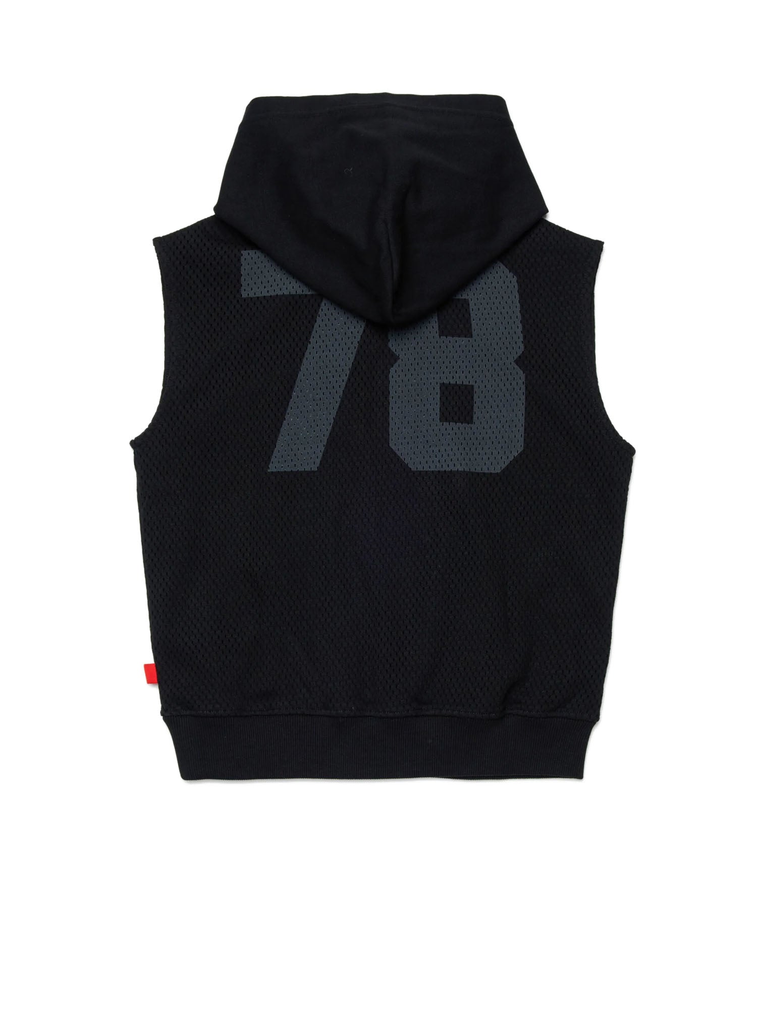 Diesel Felpa senza maniche con logo Kids Nero