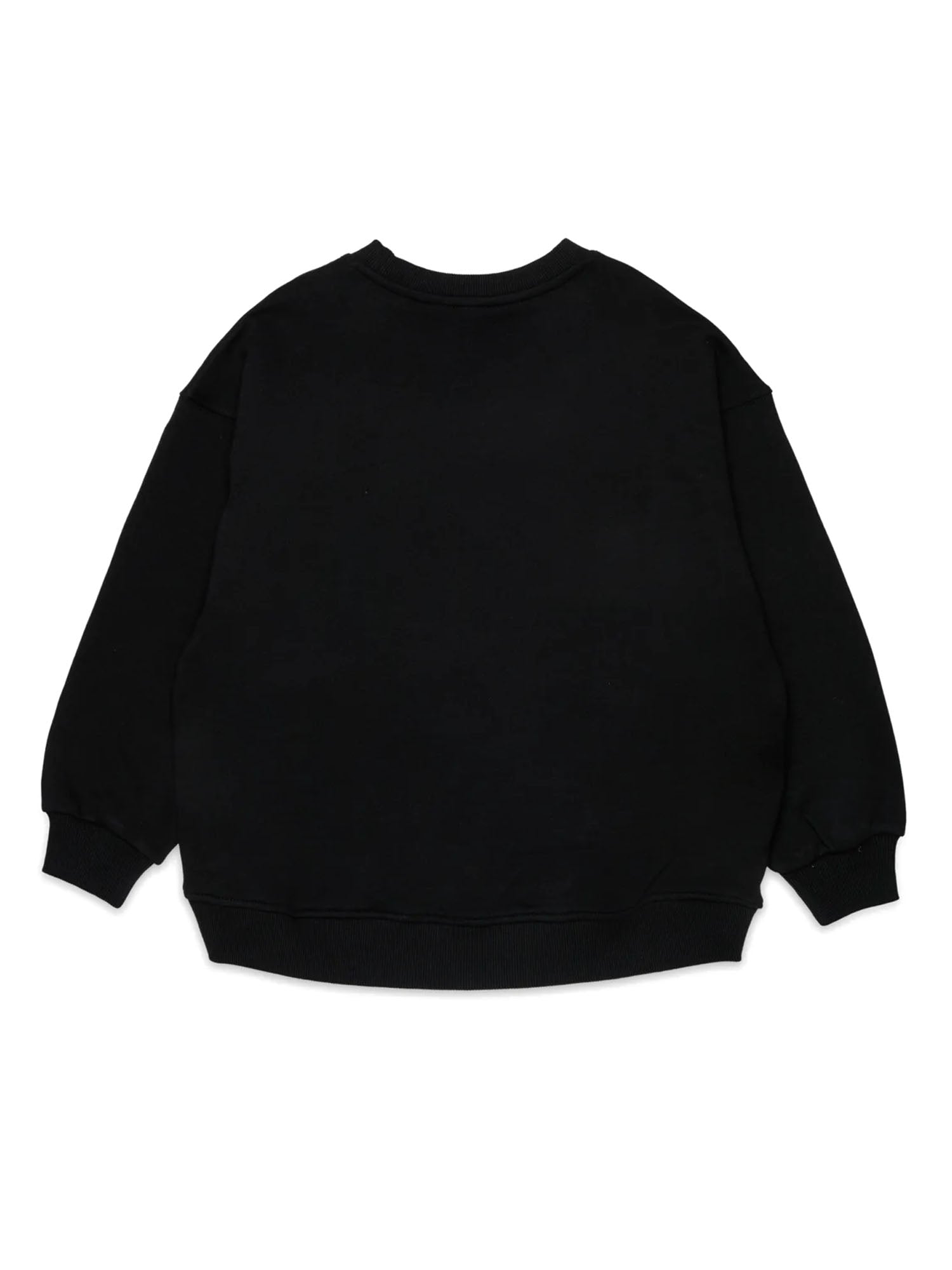 Diesel Felpa girocollo con logo Kids Nero