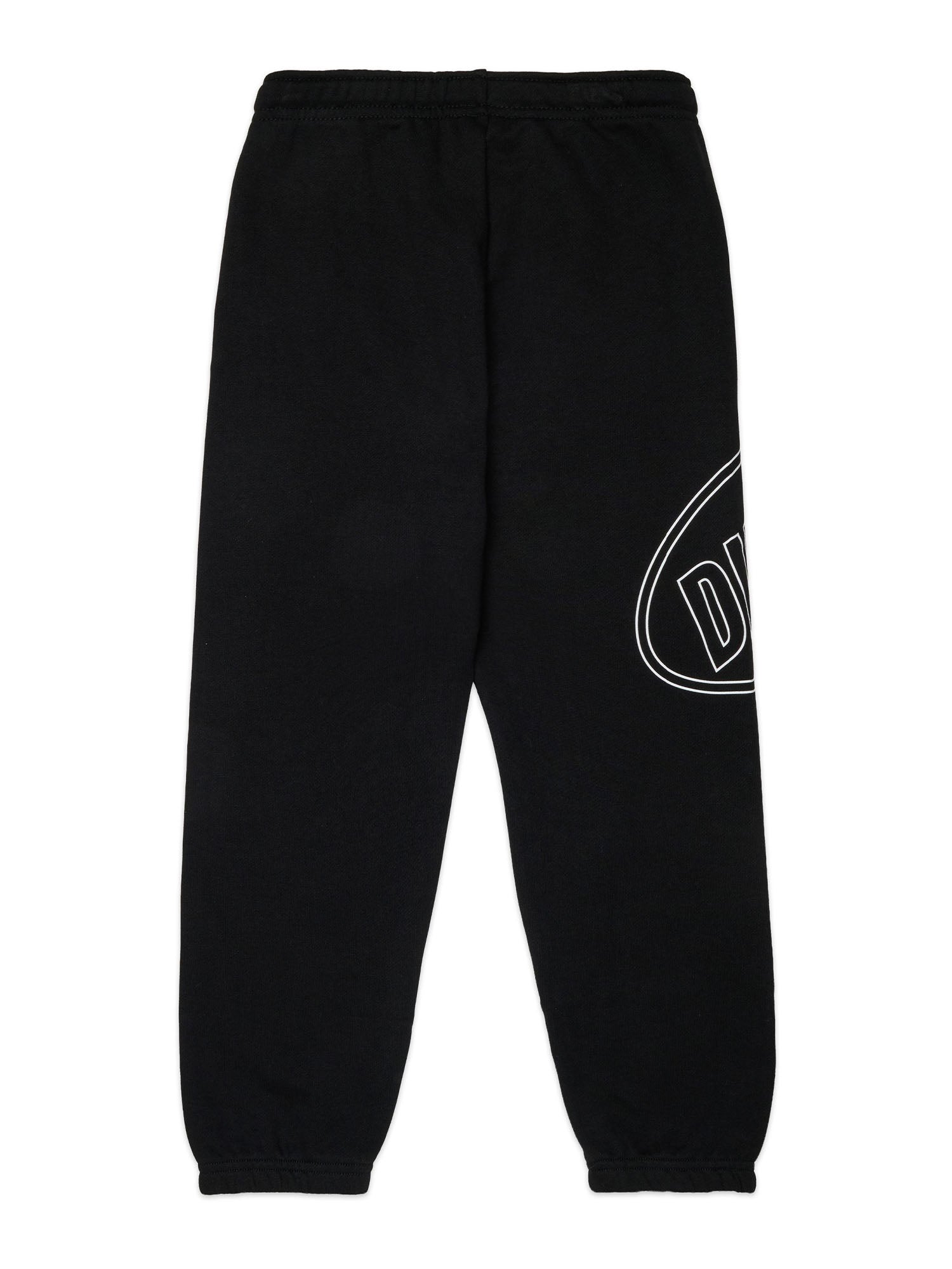 Diesel Pantaloni in felpa con logo Kids Nero