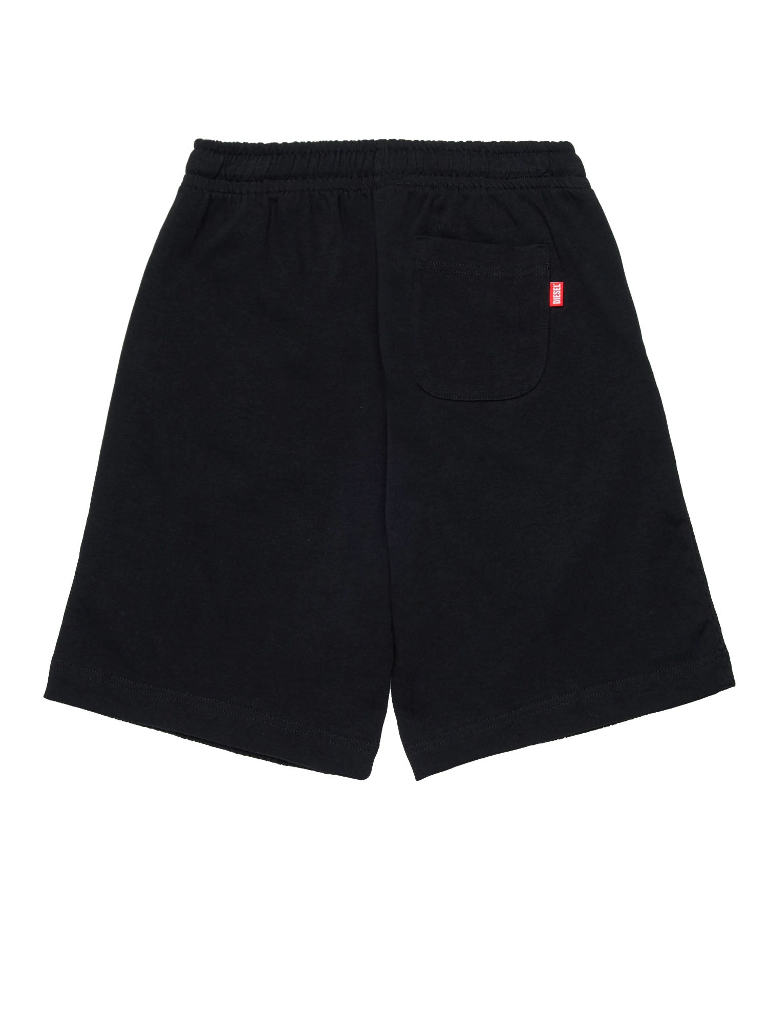 Diesel Pantaloncini Della Tuta con Numeri sul Davanti Bambino Nero