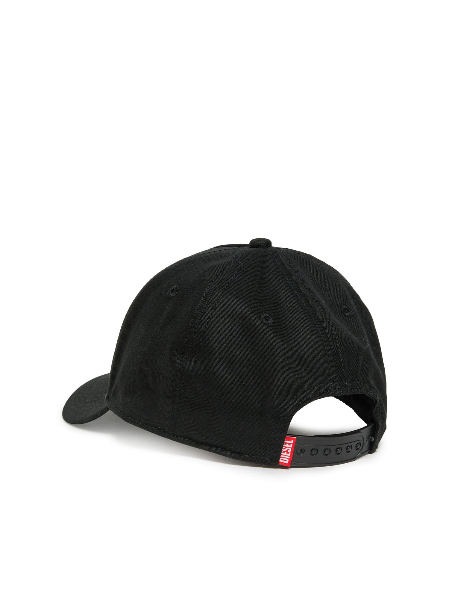 Diesel Cappellino da baseball con logo in ombra Kids Nero