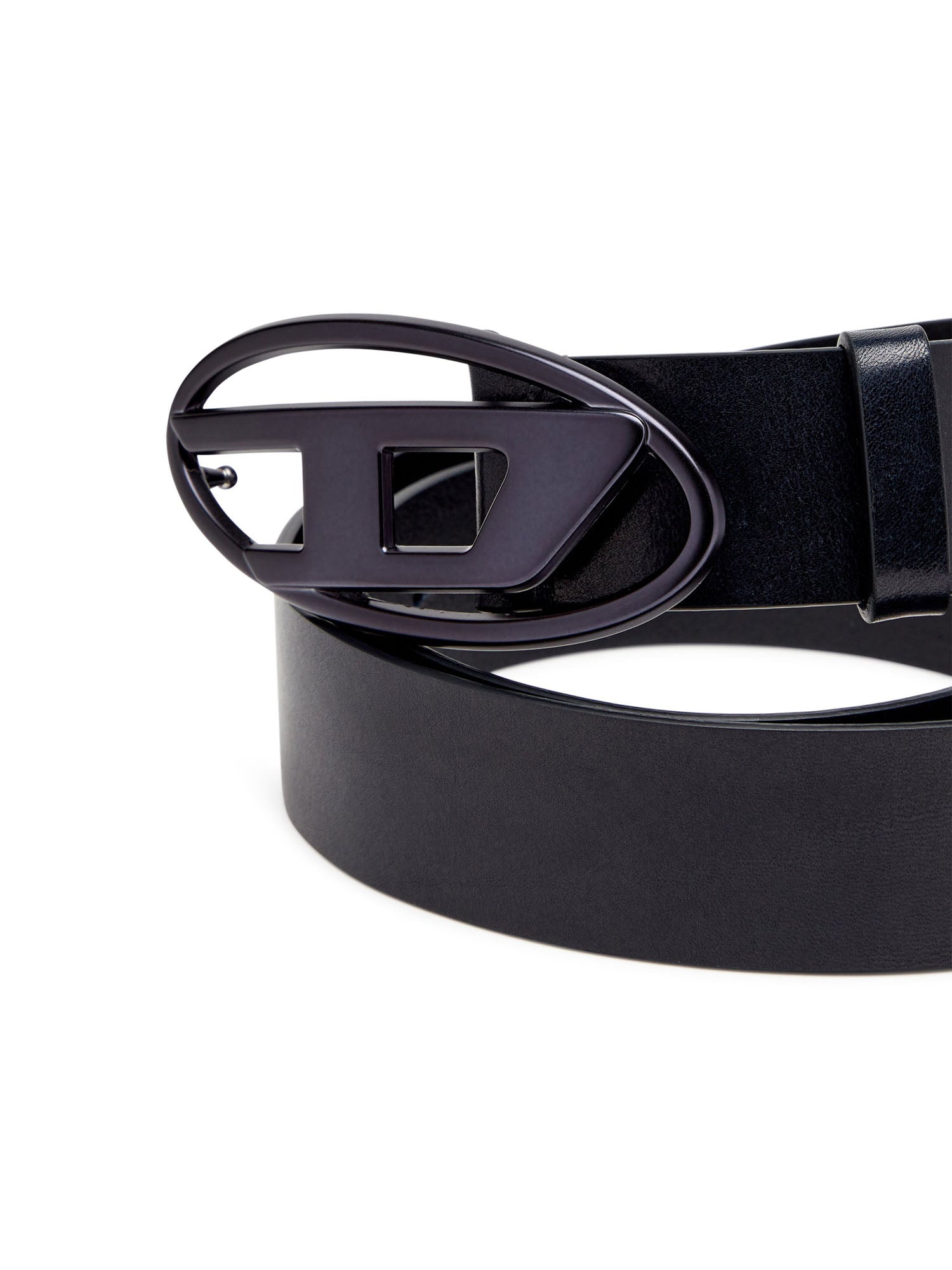 Diesel Oval D Logo B 1Dr Belt Nero