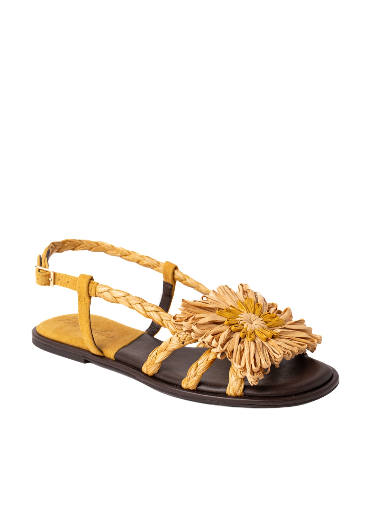 Palomitas Sandalo Alicia Raffia Bianco