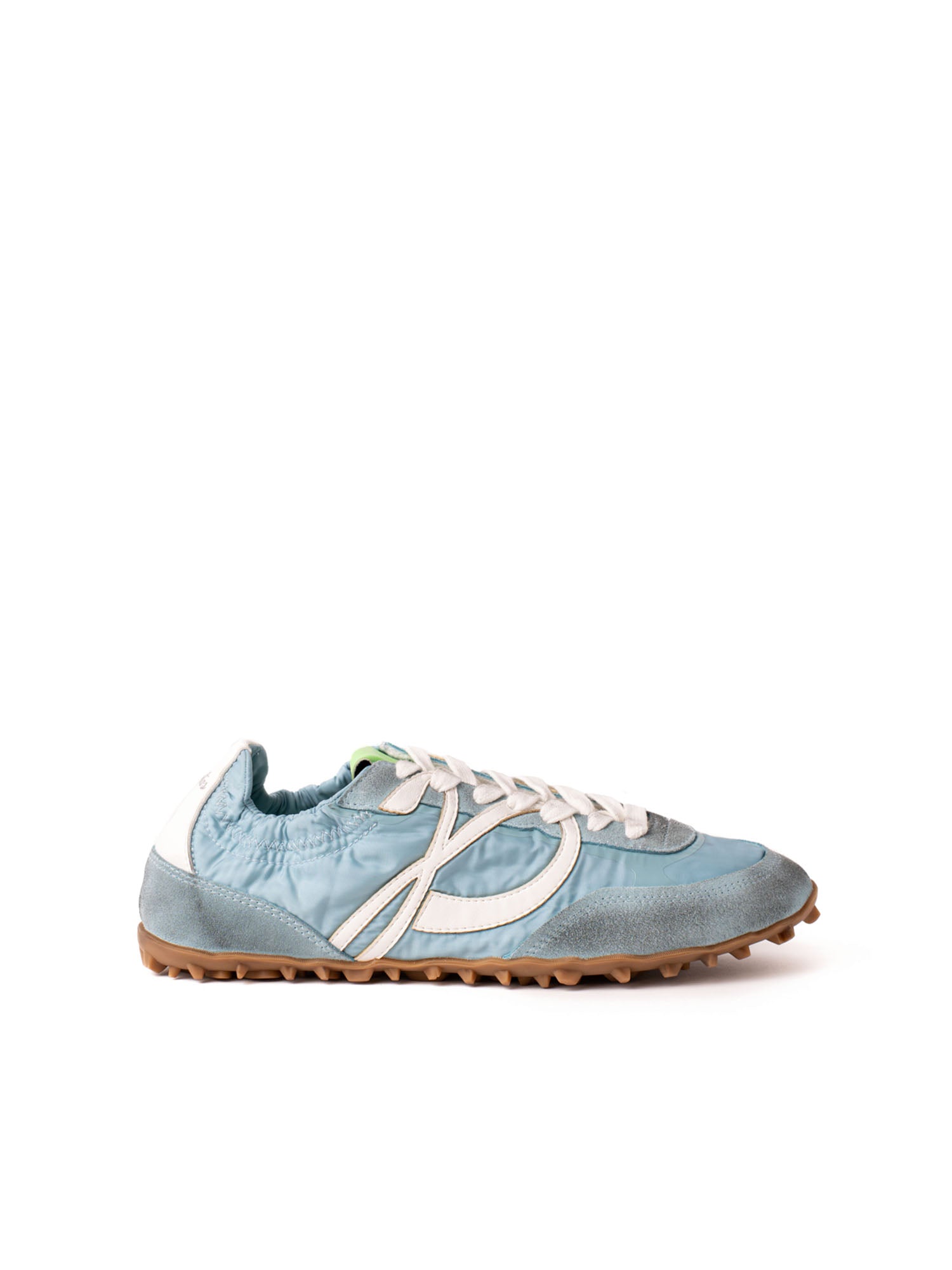 Palomitas Halia Nylon Suede Azzurro