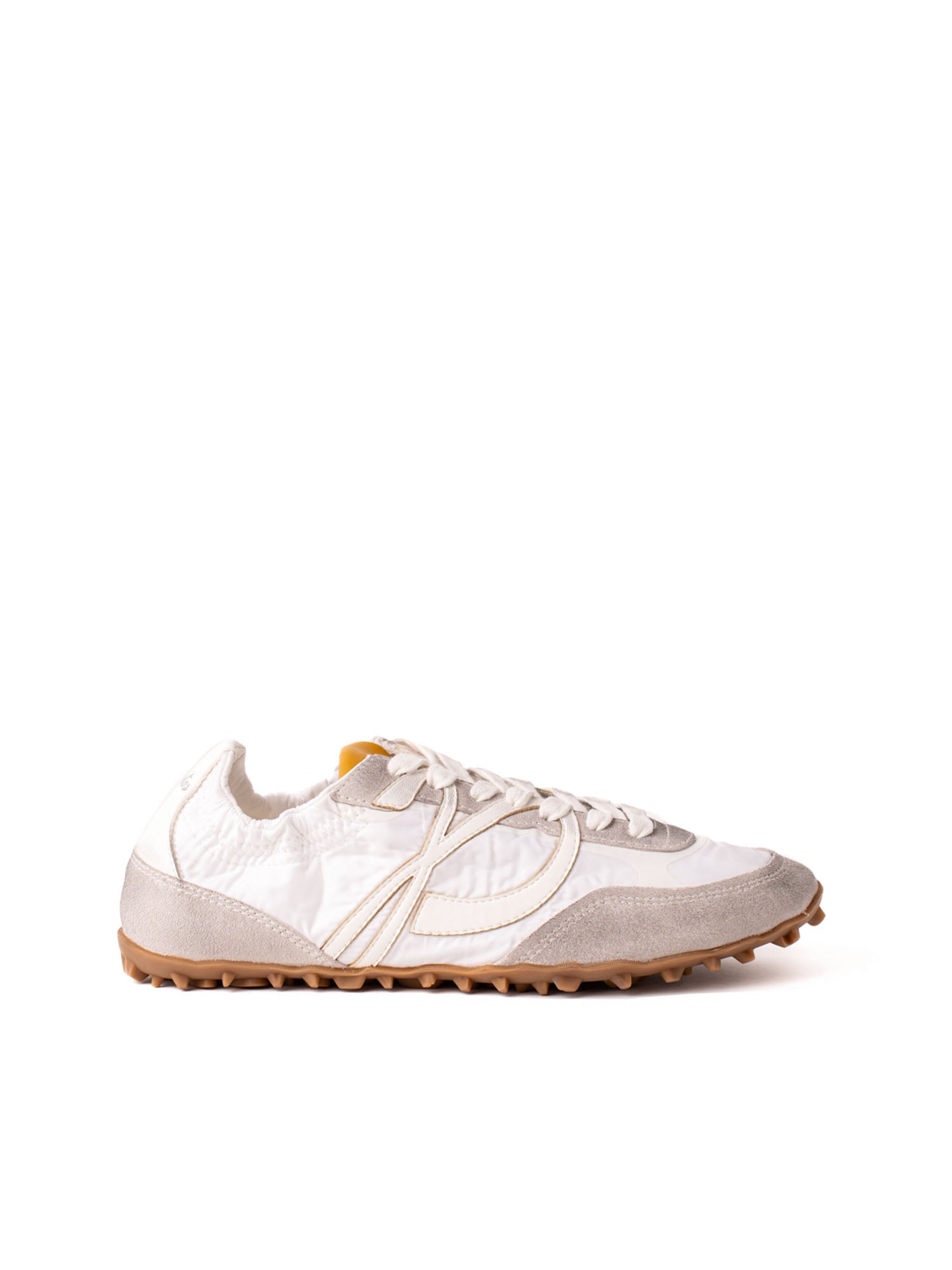 Palomitas Halia Nylon Suede Bianco