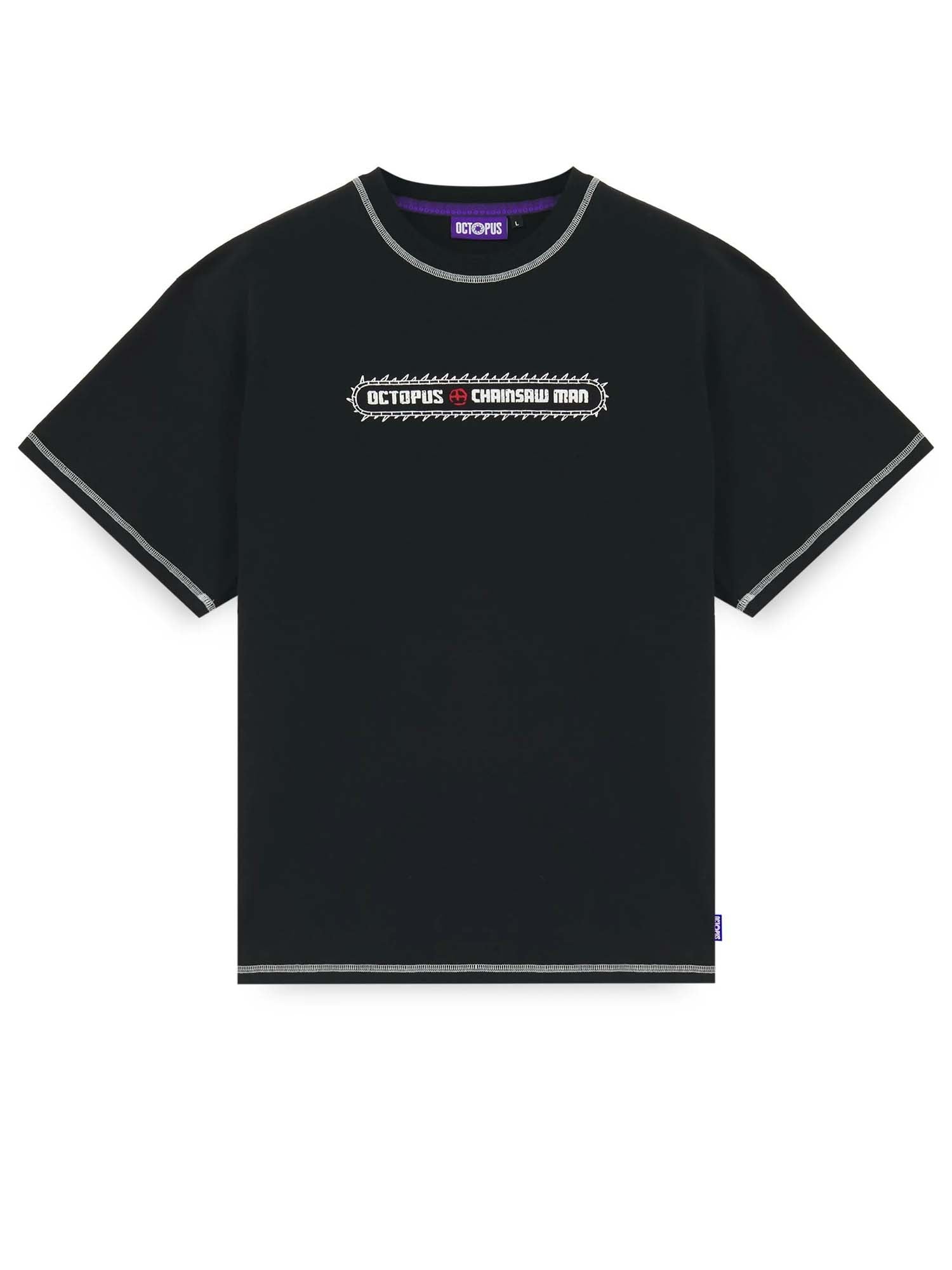 Octopus Chainsaw Man Octopus Logo Tee Nero