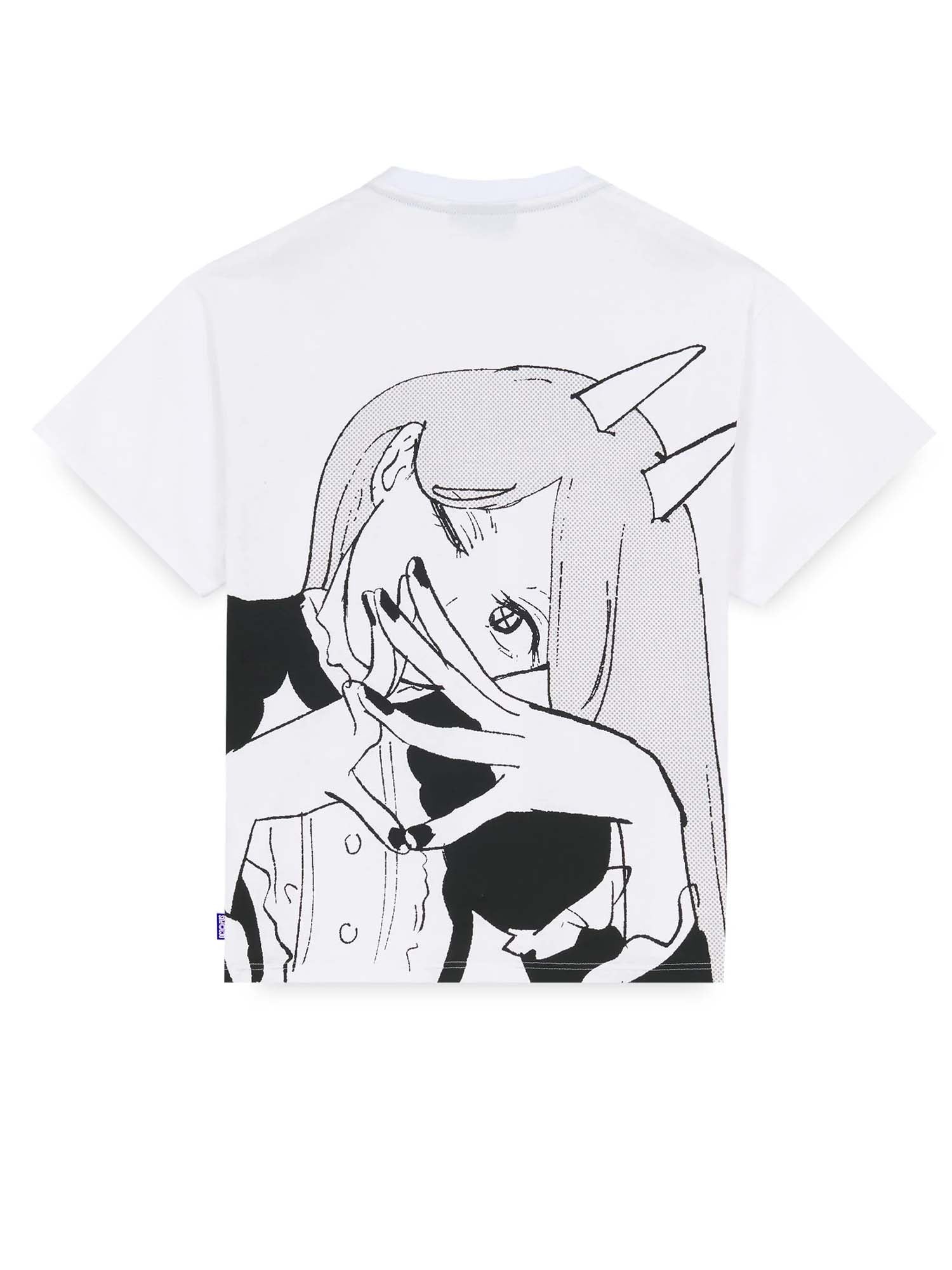 Octopus Chainsaw Man Octopus Dreams Tee Bianco