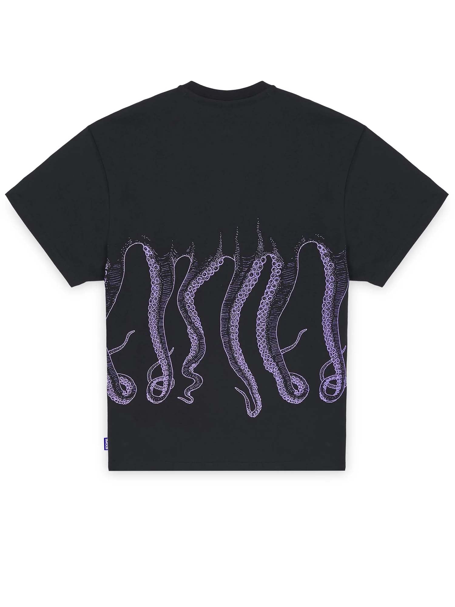Octopus Octopus Outline Tee Nero