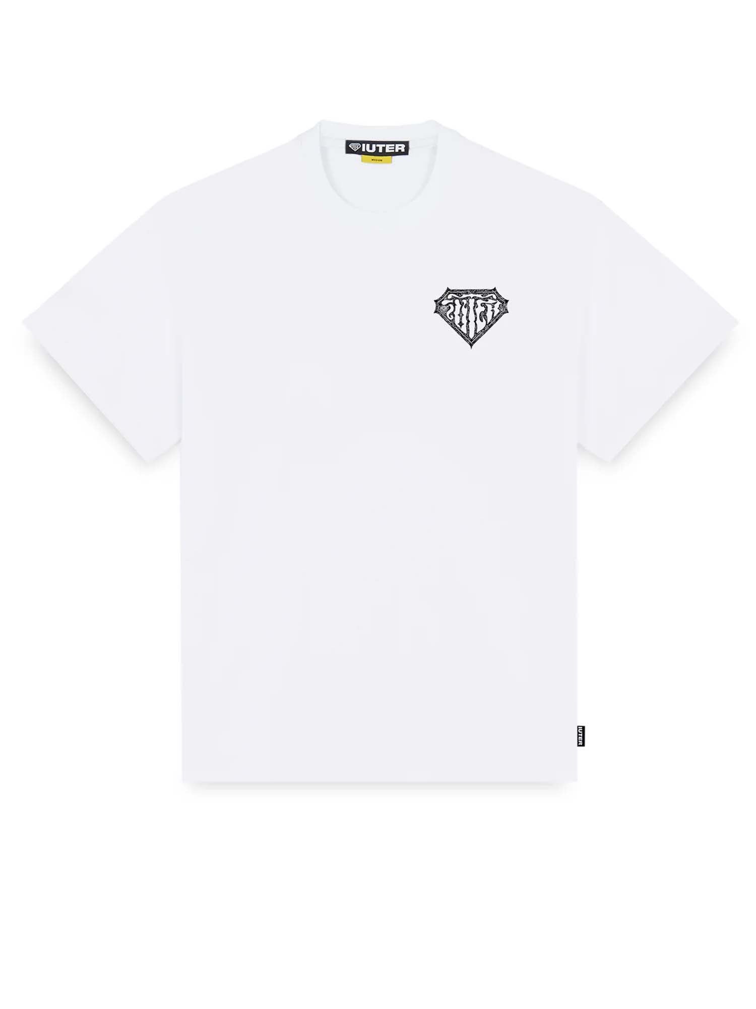Iuter Thorns Double Logo Tee Bianco